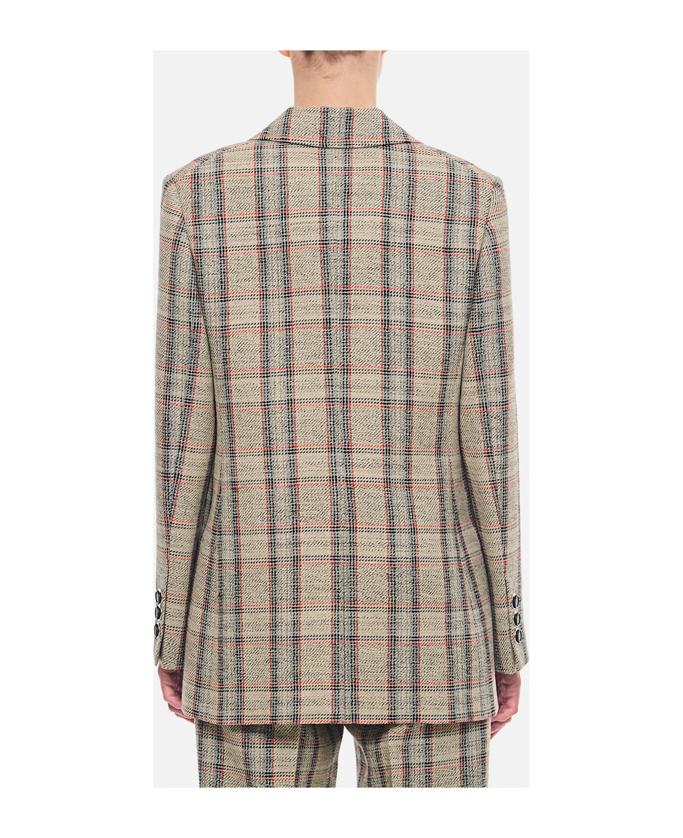 Durazzi Milano Checked Tailored Jacket - Grey