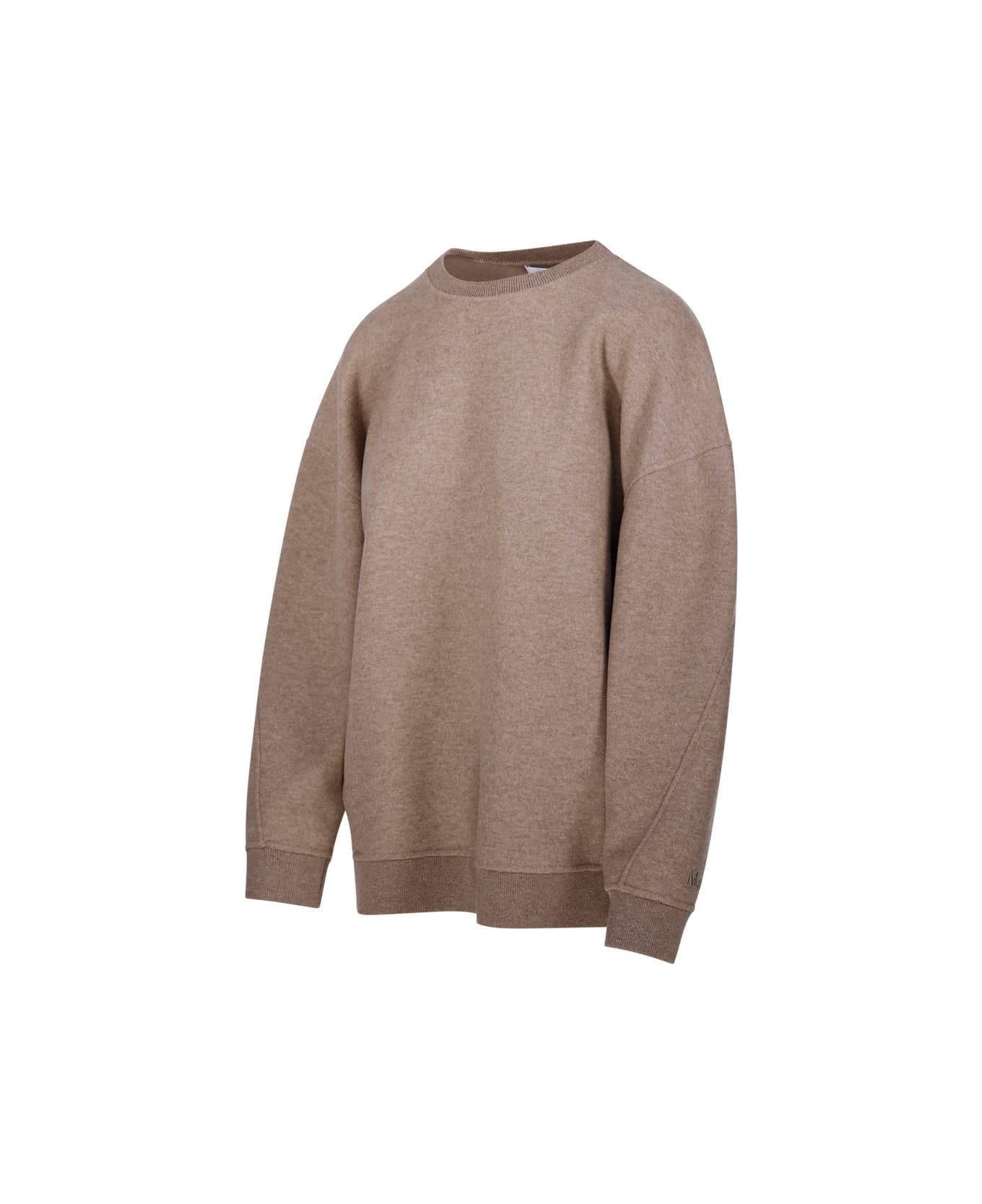 Max Mara Crewneck Long-sleeved Jumper - Beige