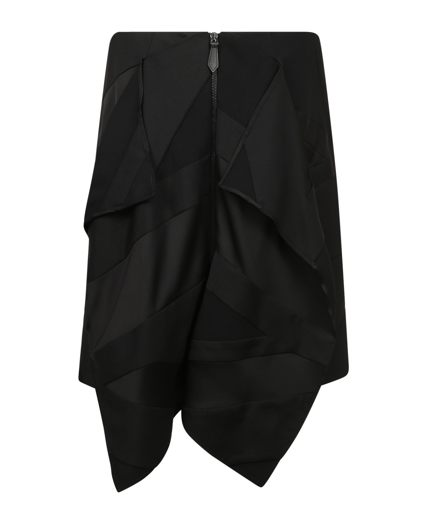 Burberry Draped Skirt - Black