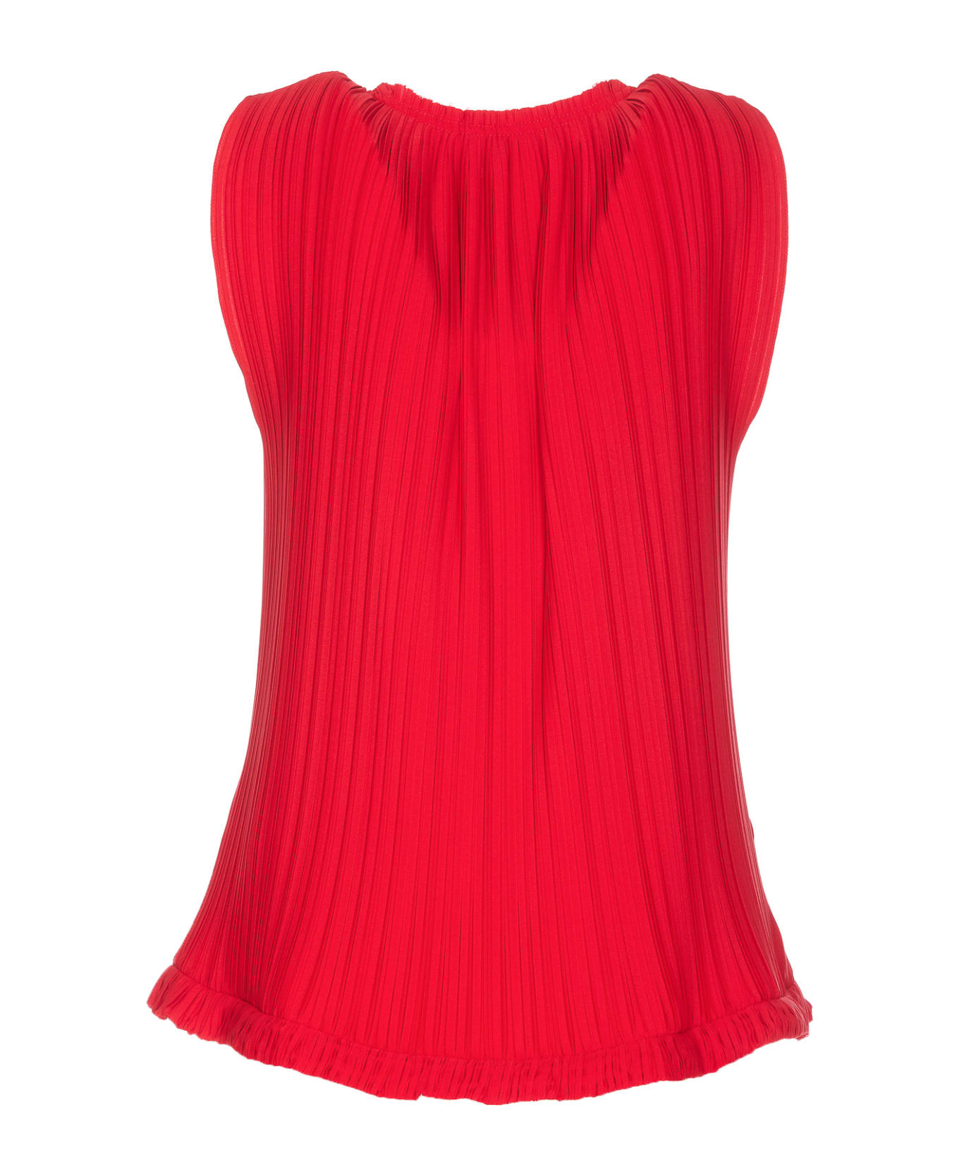 Lanvin Pleated Top - Red