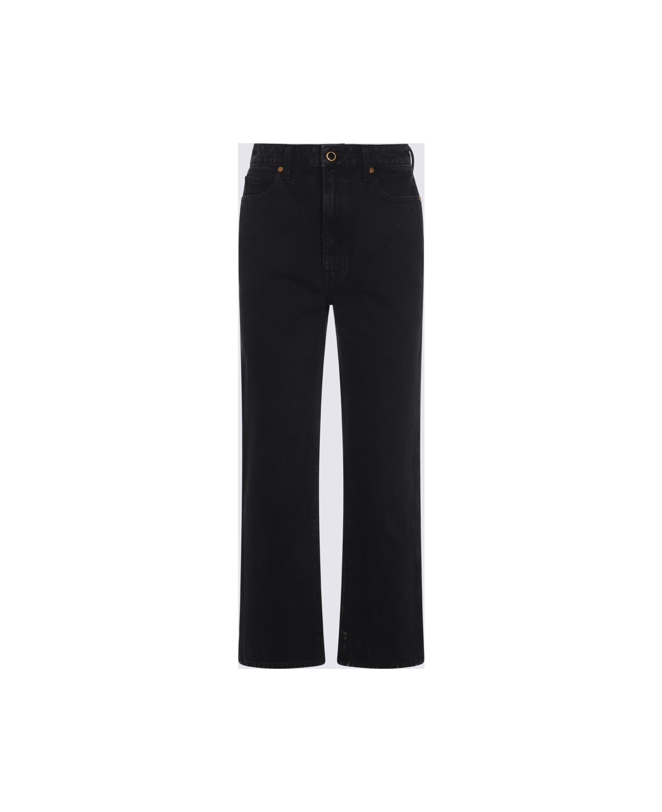 Khaite Black Cotton Denim Jeans - PRESCOTT