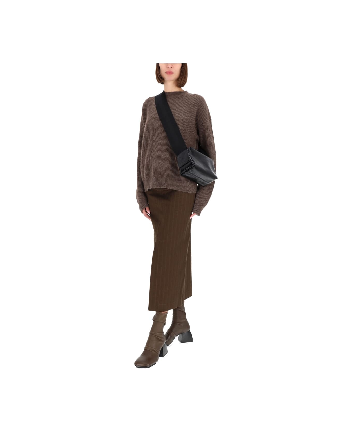 Uma Wang Midi "gad" Skirt - BROWN スカート