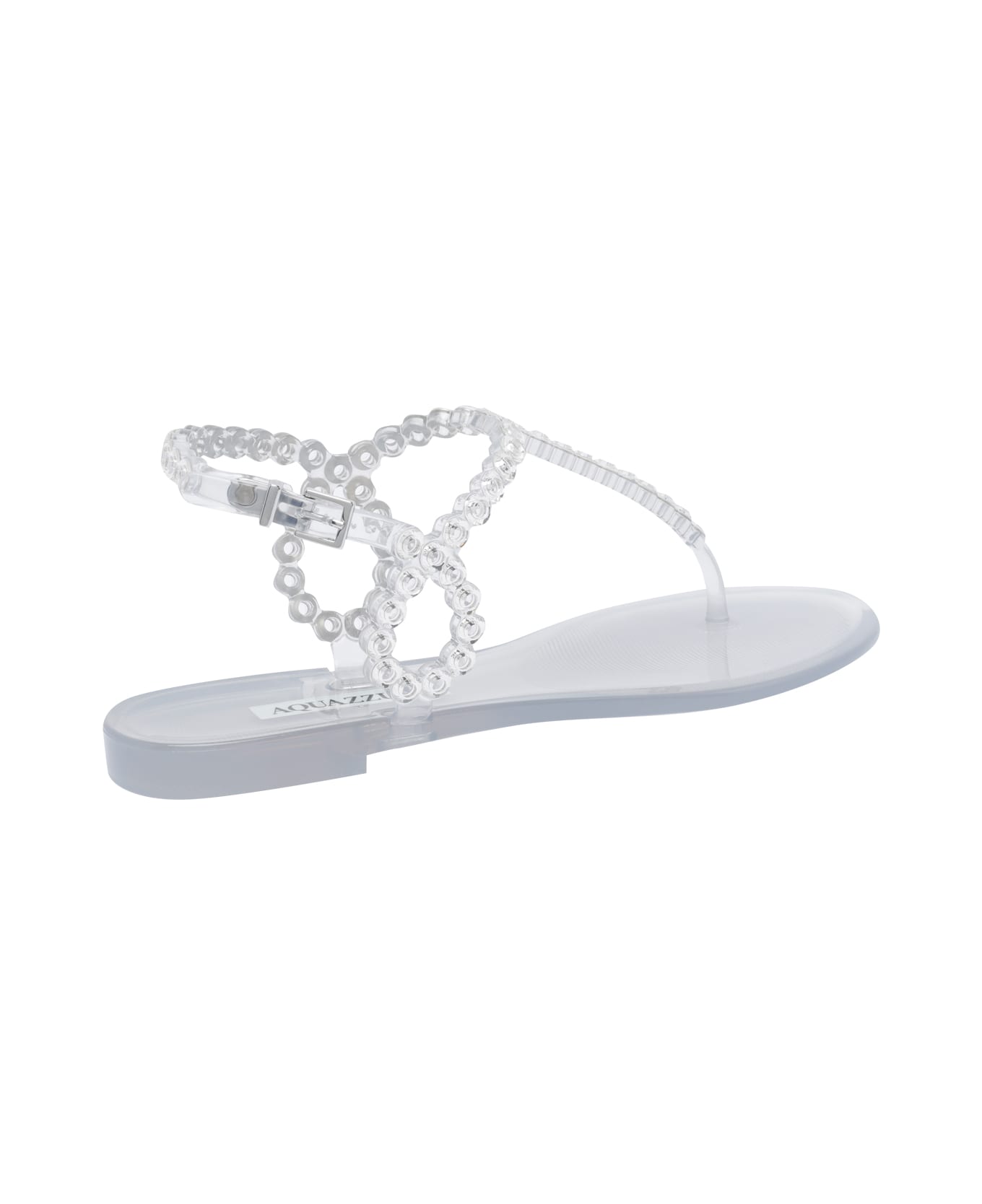 Aquazzura Almost Bare Crystal Jelly Sandals - Transparent