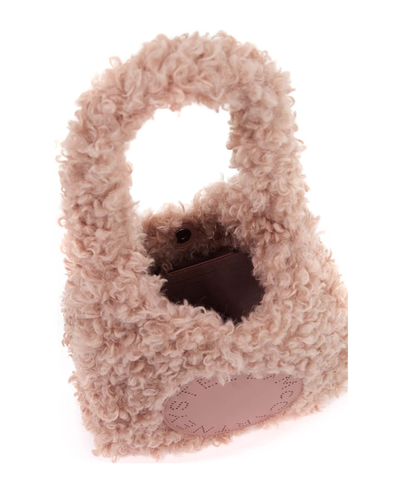 Stella McCartney Small Logo Patch Teddy Tote Bag - DUSTY ROSE (Pink)