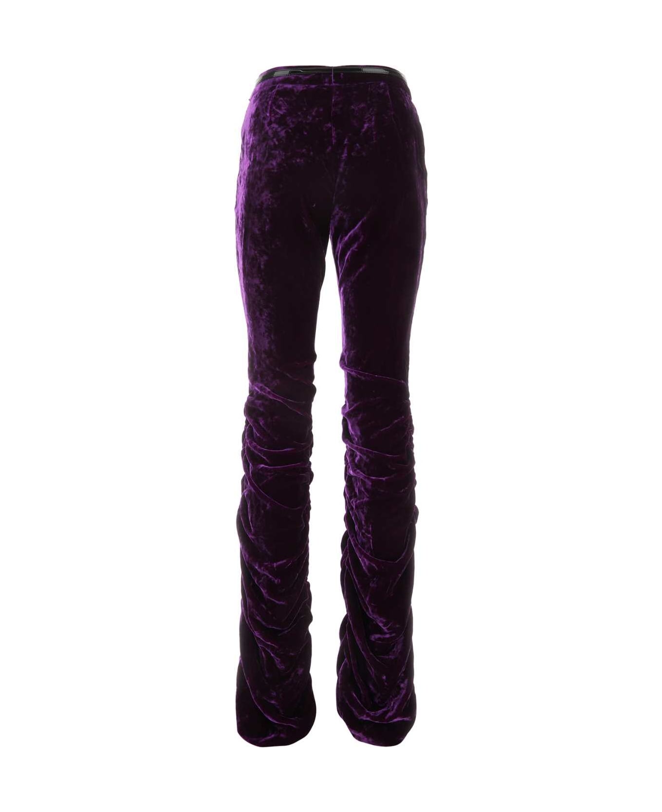 Gucci Purple Velvet Pant - 5976 ボトムス
