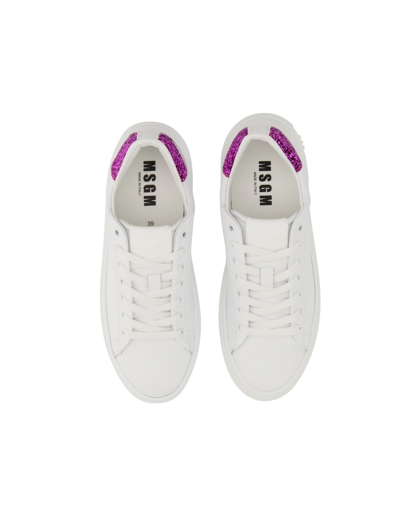 MSGM Iconic Cupsole Sneaker - FUCHSIA