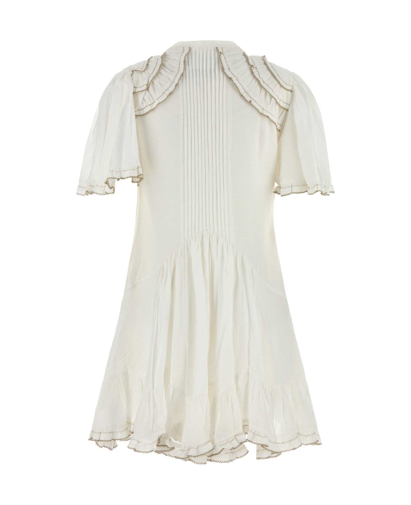 Marant Étoile White Cotton Blend Celyana Dress - White