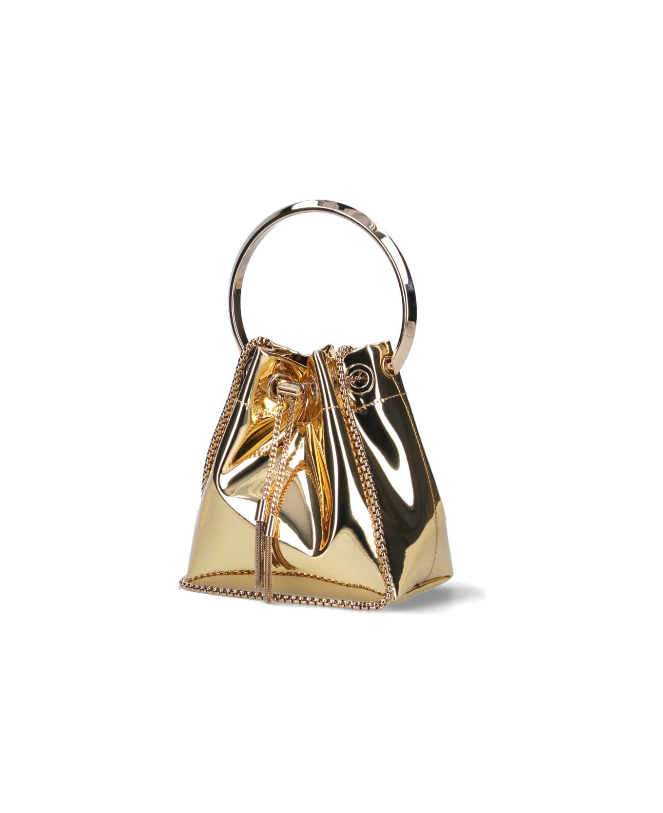 Jimmy Choo "bon Bon" Mini Bucket Bag - Gold