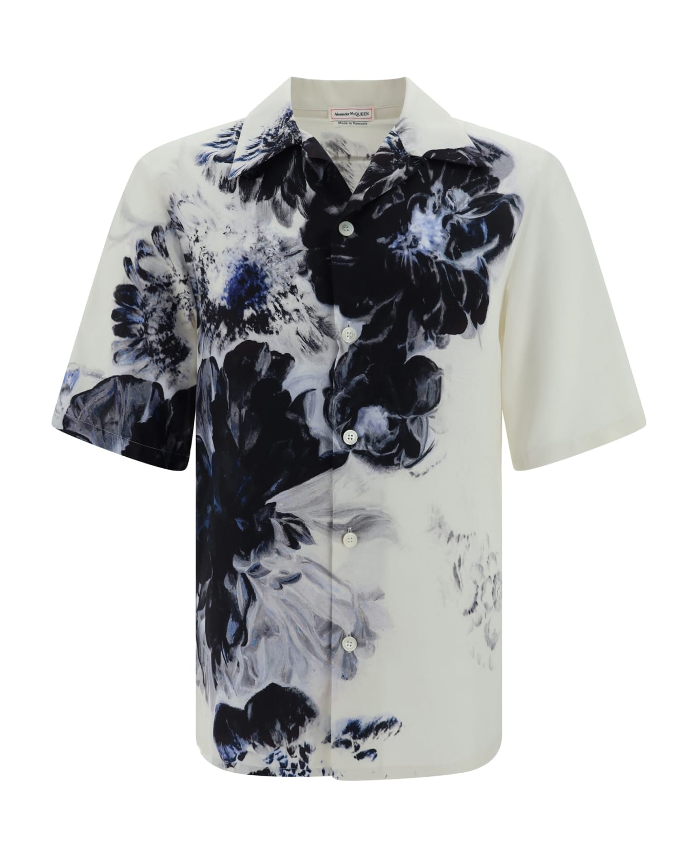 Alexander McQueen Hawaiian Shirt - Black/white シャツ