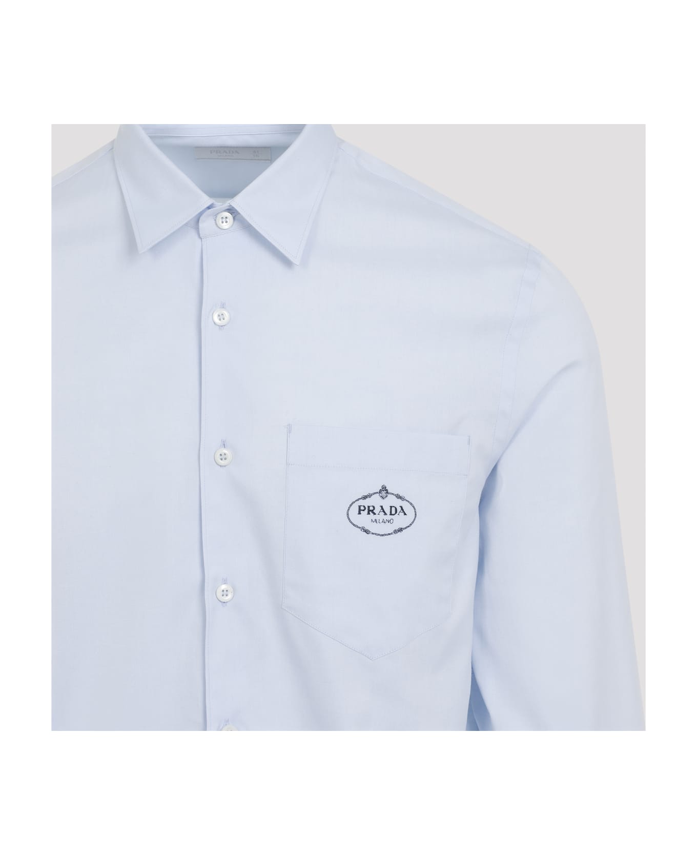 Prada Oxford Cotton Shirt - CIELO