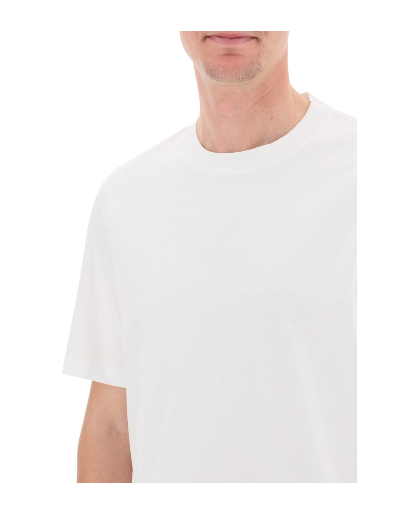Brunello Cucinelli Crewneck Short-sleeved T-shirt - White シャツ