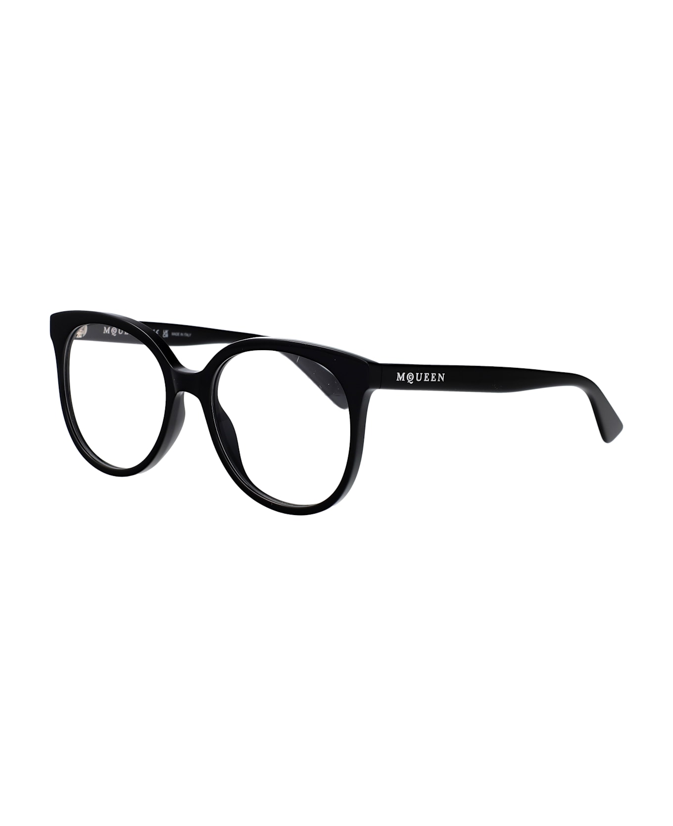 Alexander McQueen Eyewear Am0540o Glasses - BLACK-BLACK-TRANSPARENT