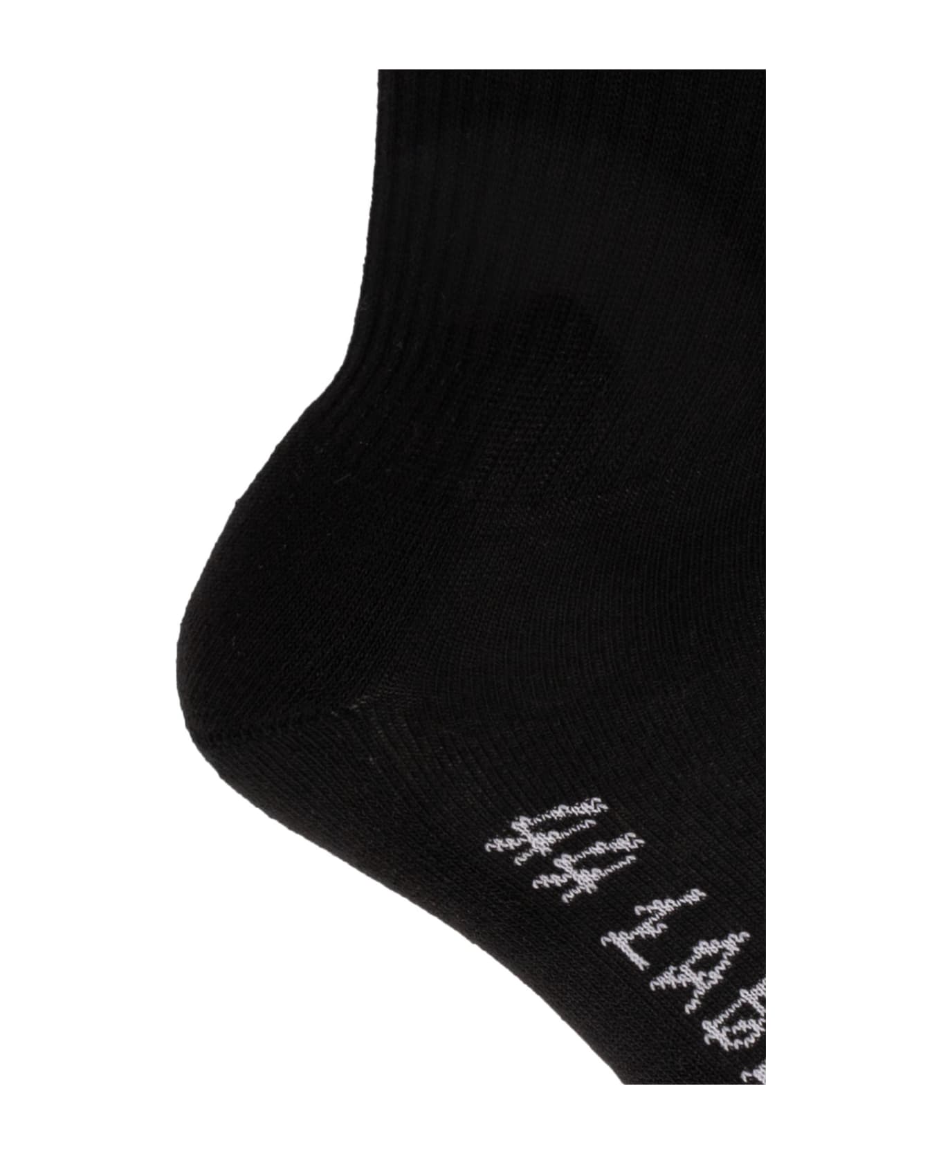 44 Label Group Cotton Socks With Logo - Black