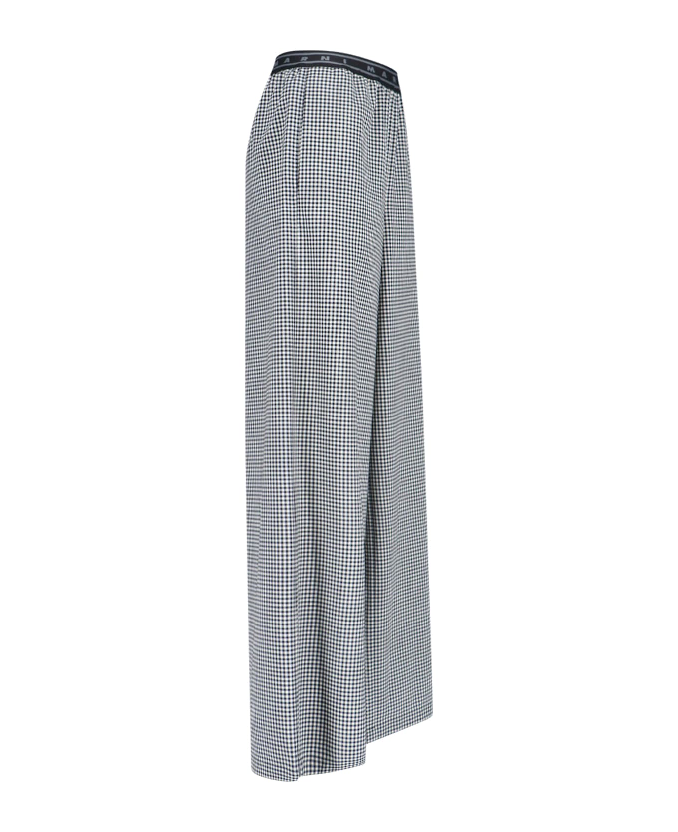 Marni Plaid Palazzo Pants - Black