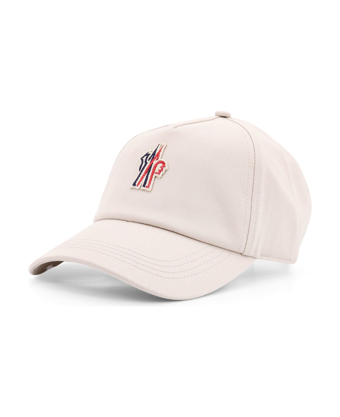 Moncler Grenoble Cotton Baseball Hat With Logo Patch