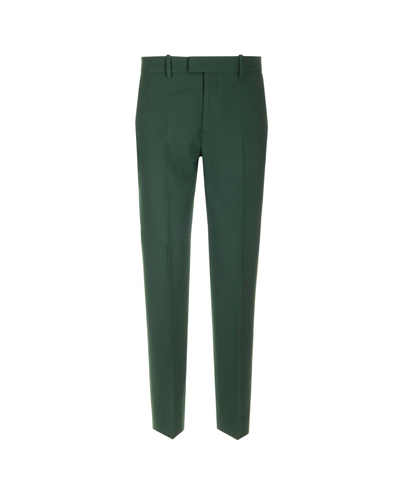 Burberry Straight Leg Trousers - Green