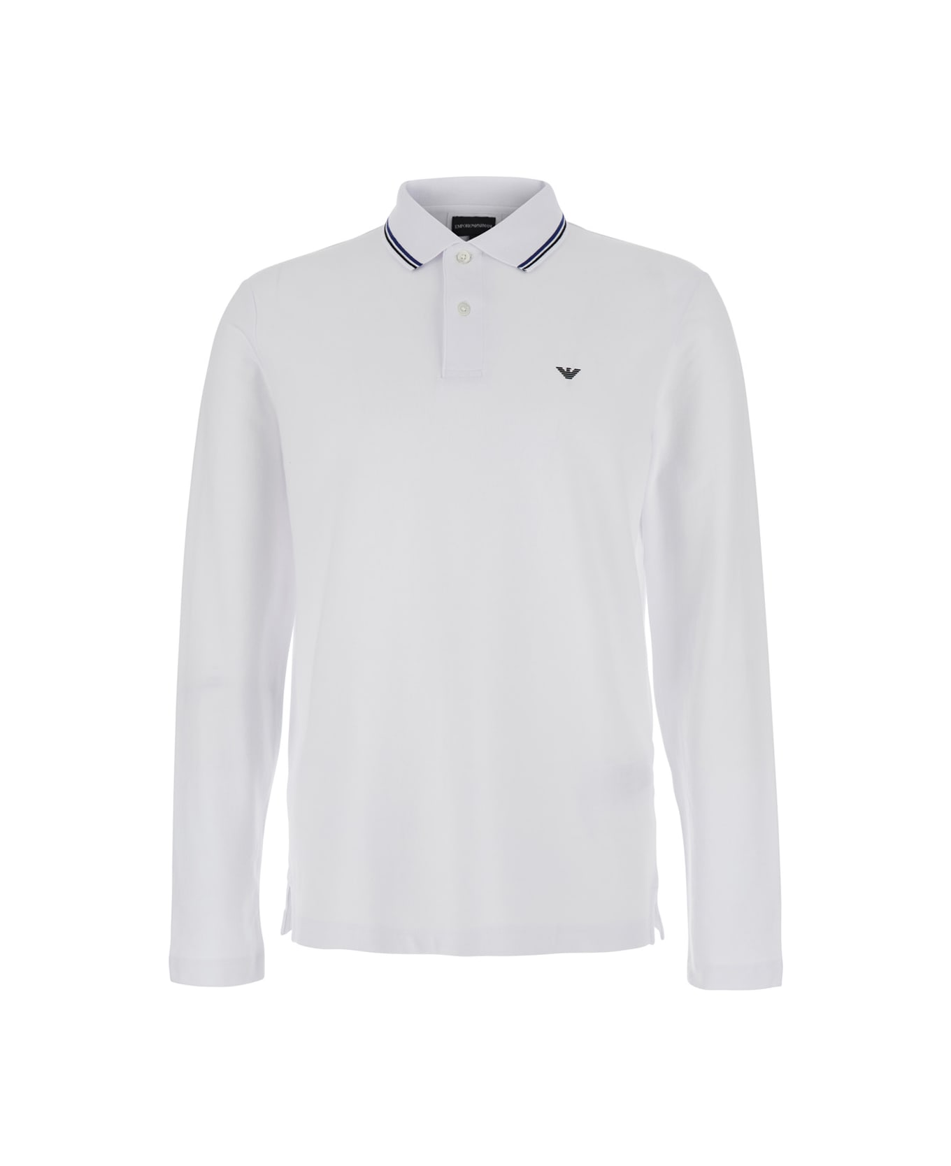 Emporio Armani Stretch Cotton Piquet - White