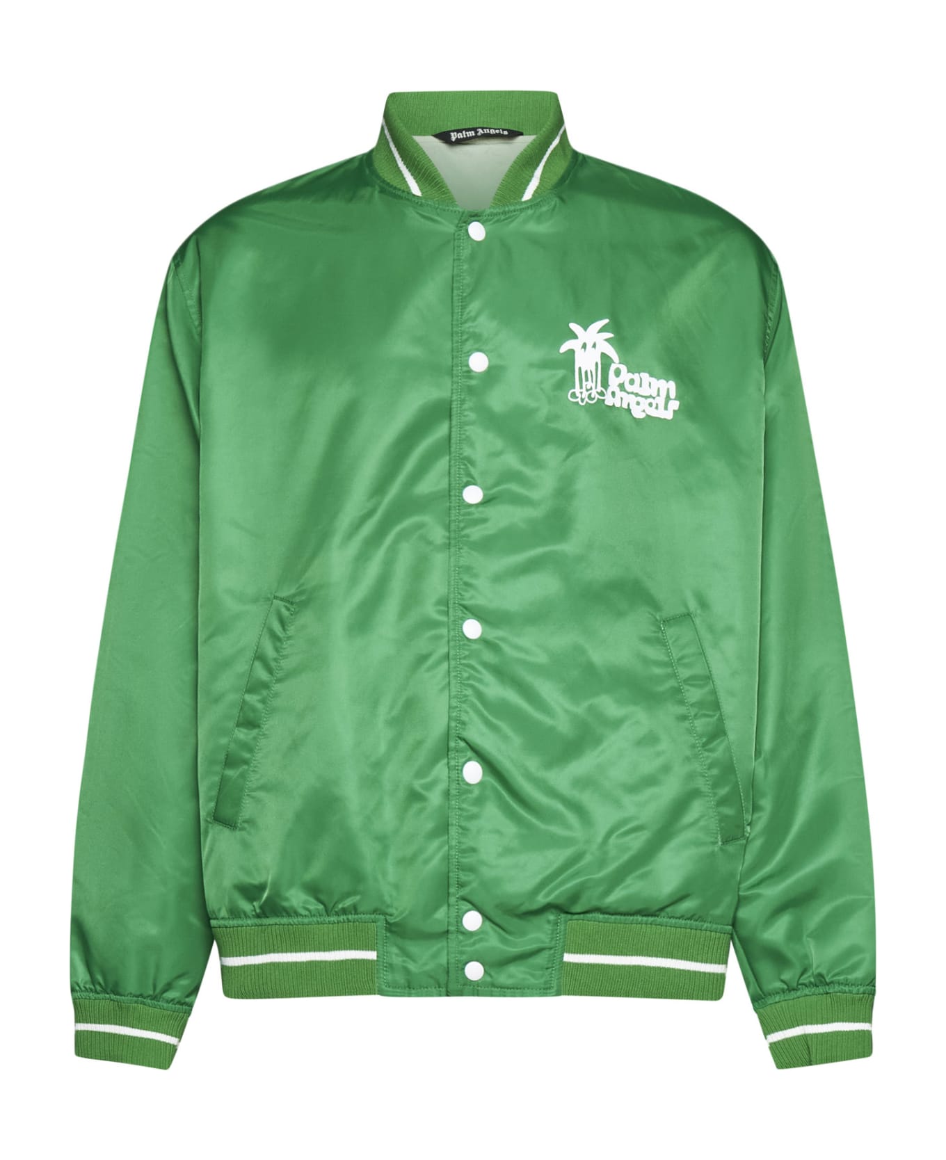 Palm Angels Bomber Jacket - Green white