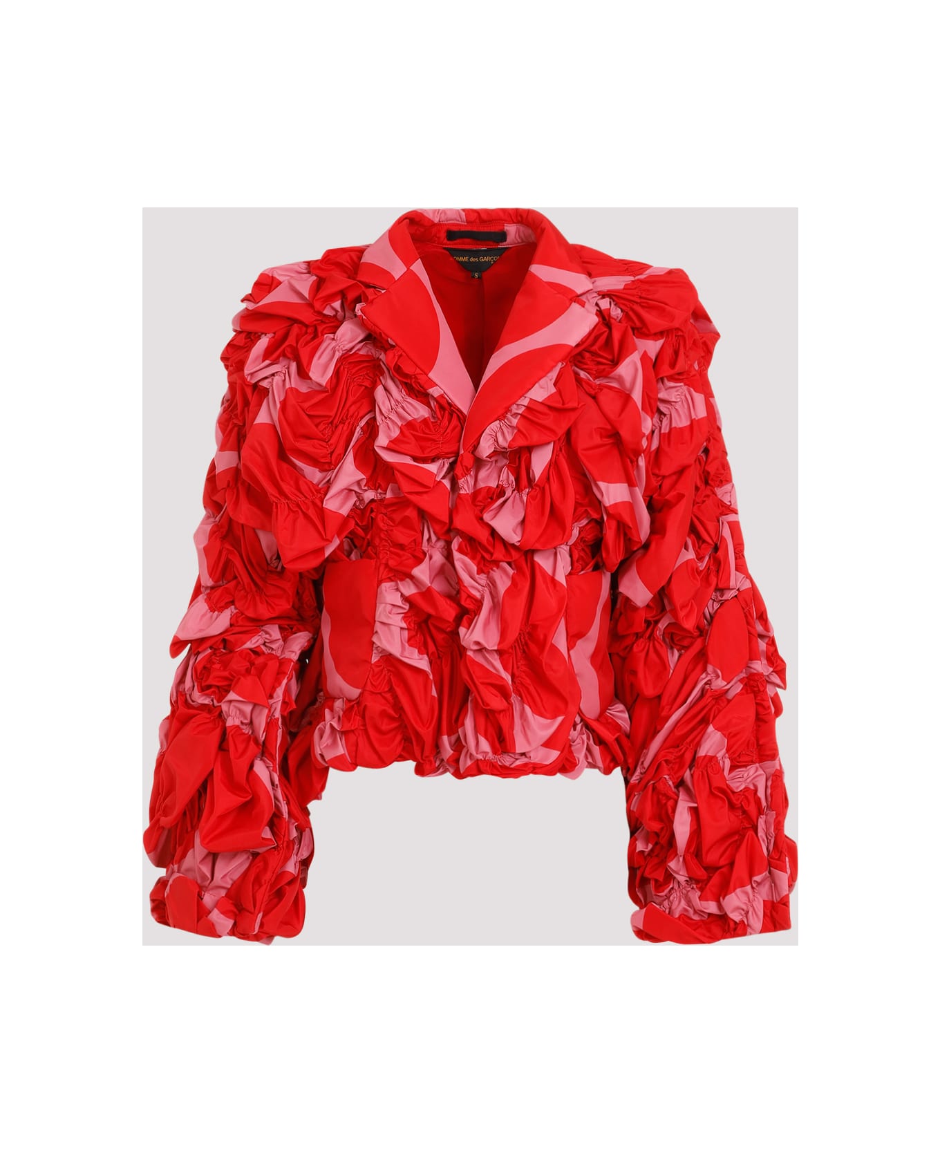 Comme des Garçons Floral-appliqué Jacket - Red