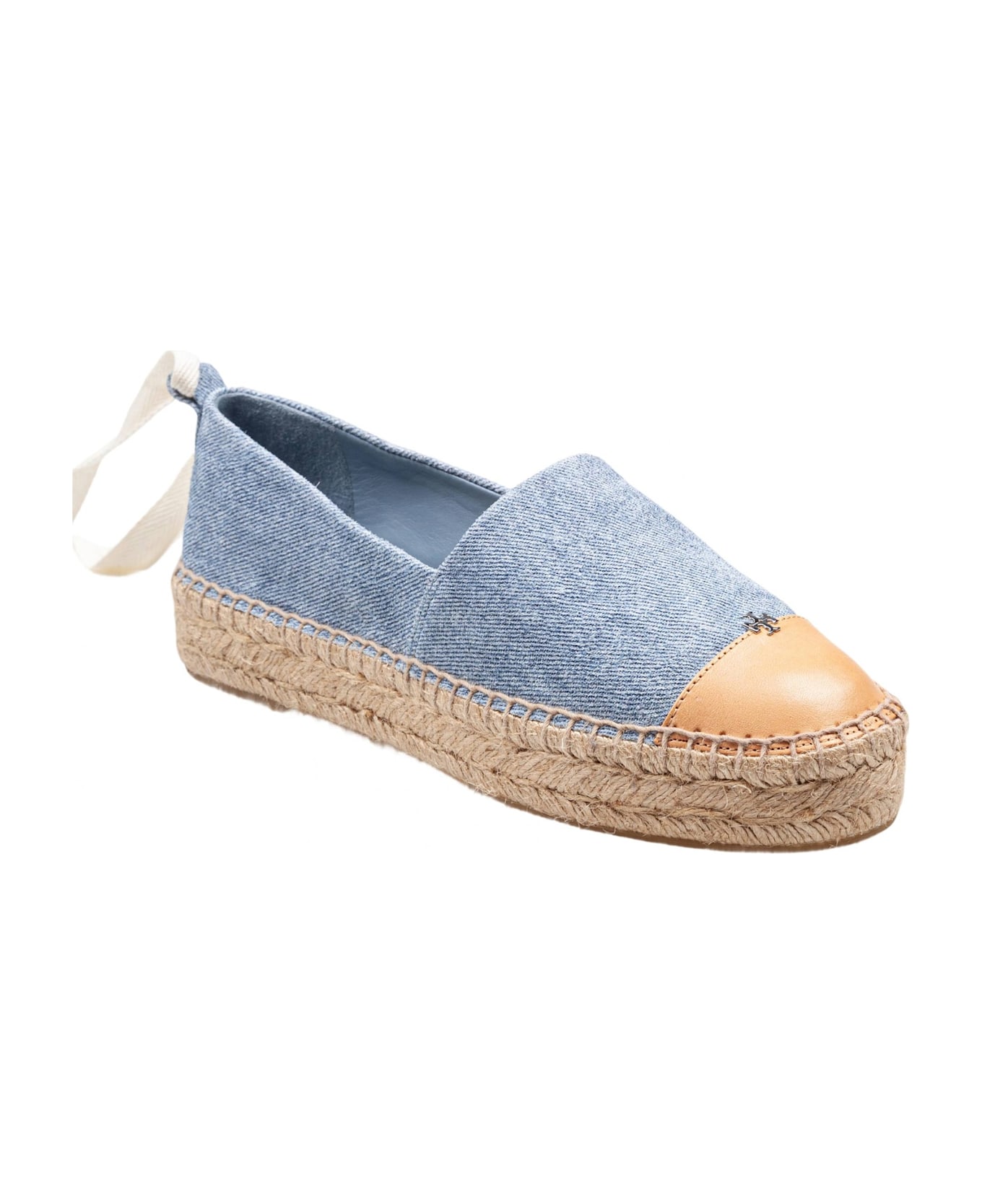 Tory Burch Jeans Espadrilles With Jute Sole - Blue