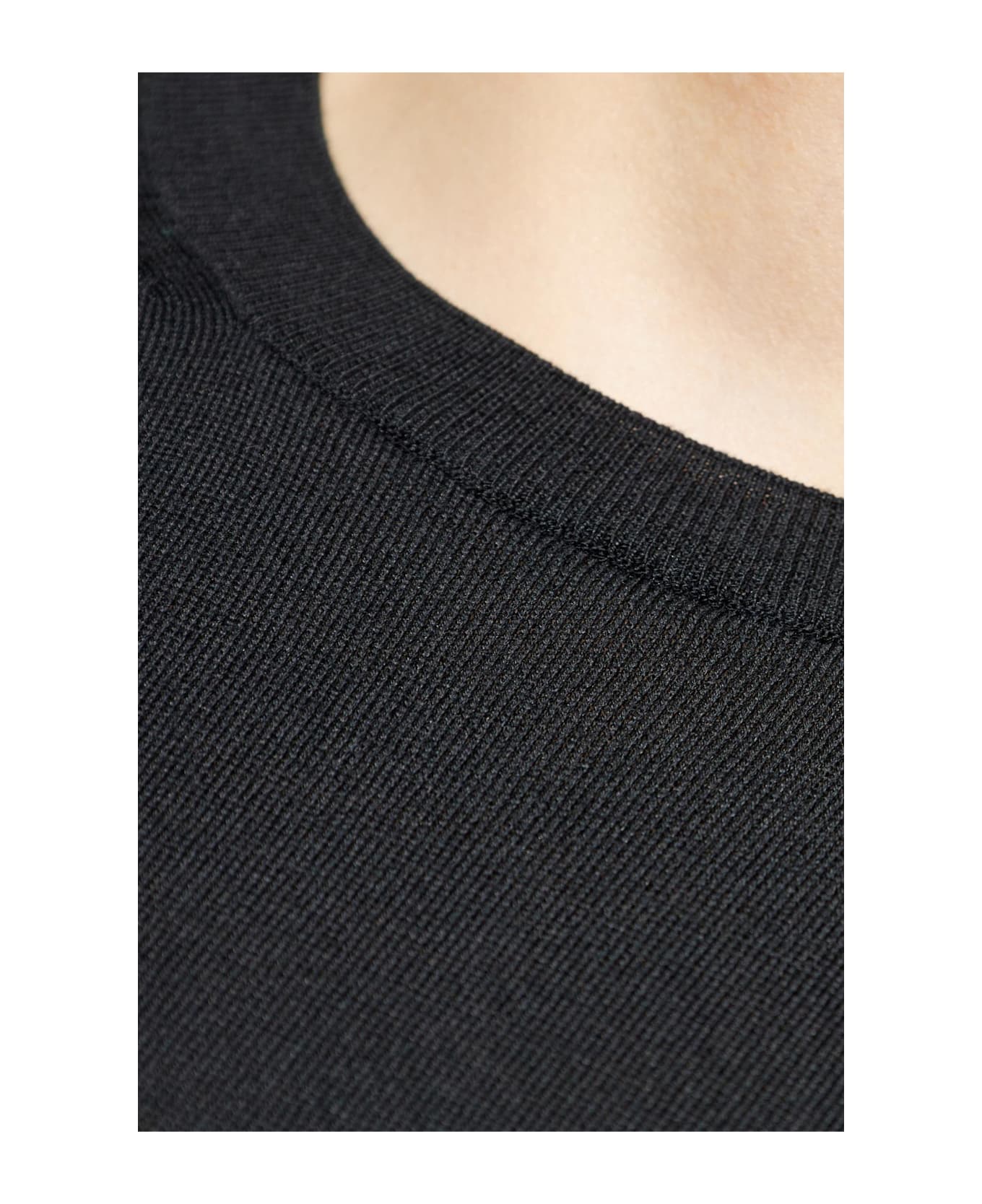 Tom Ford Cotton Sweater With Round Neckline - BLACK