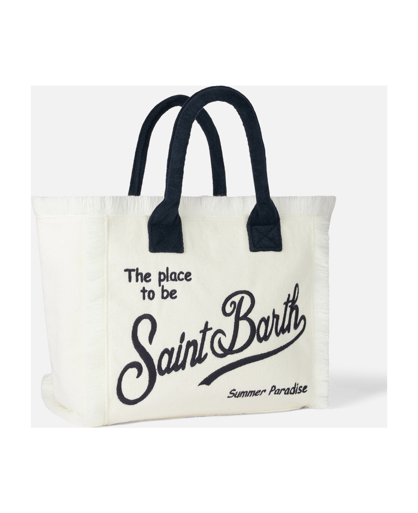 MC2 Saint Barth Vanity White Terry Shoulder Bag - WHITE