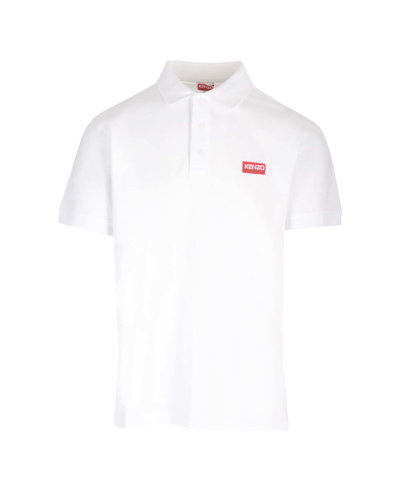 Kenzo Polo Shirt With Embroidery - White