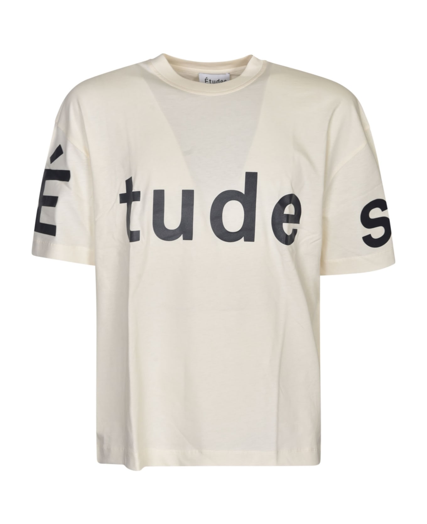 Études Chest Logo T-shirt - Cream シャツ
