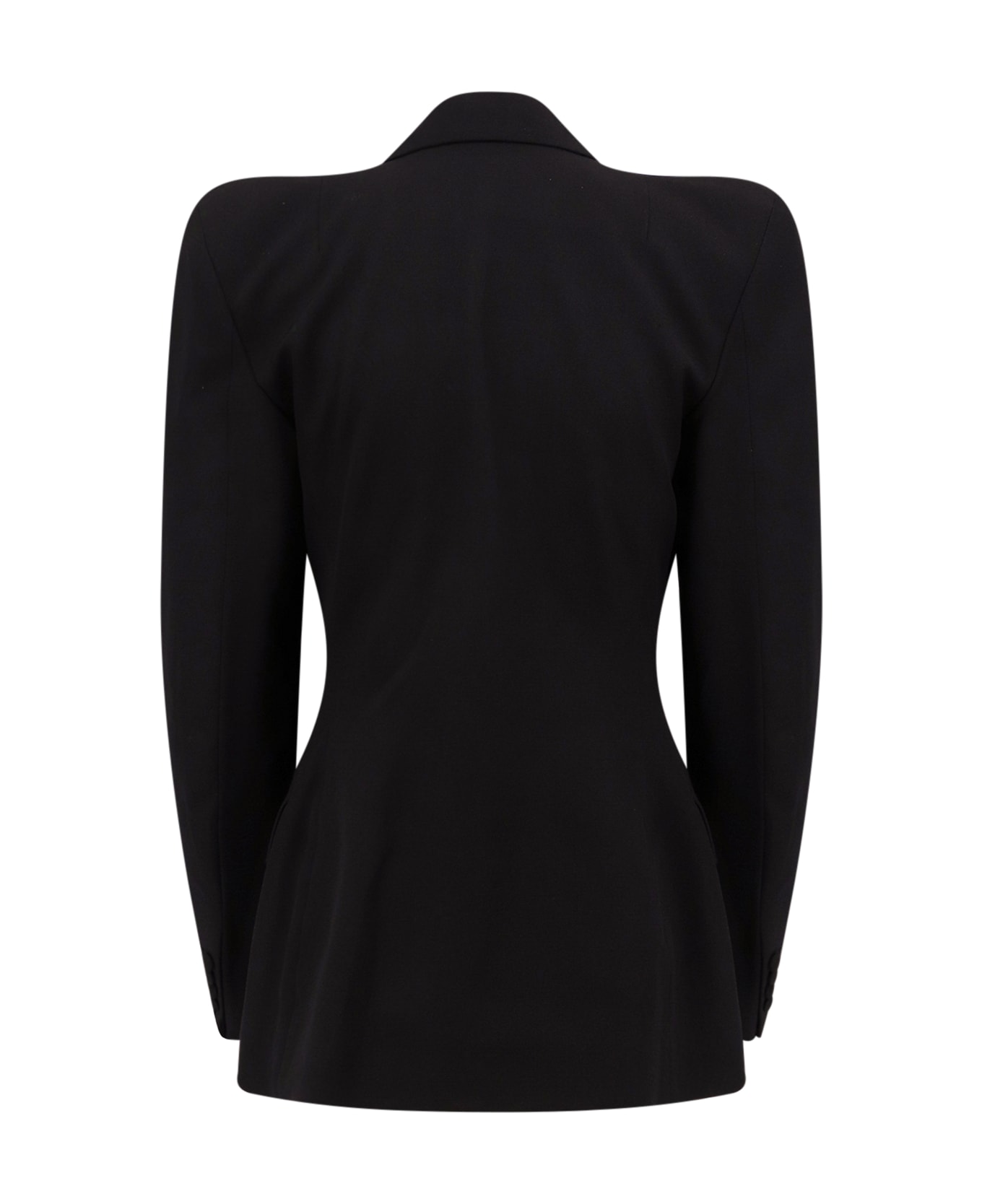 Balenciaga Oversized Double-breasted Twill Jacket - Black