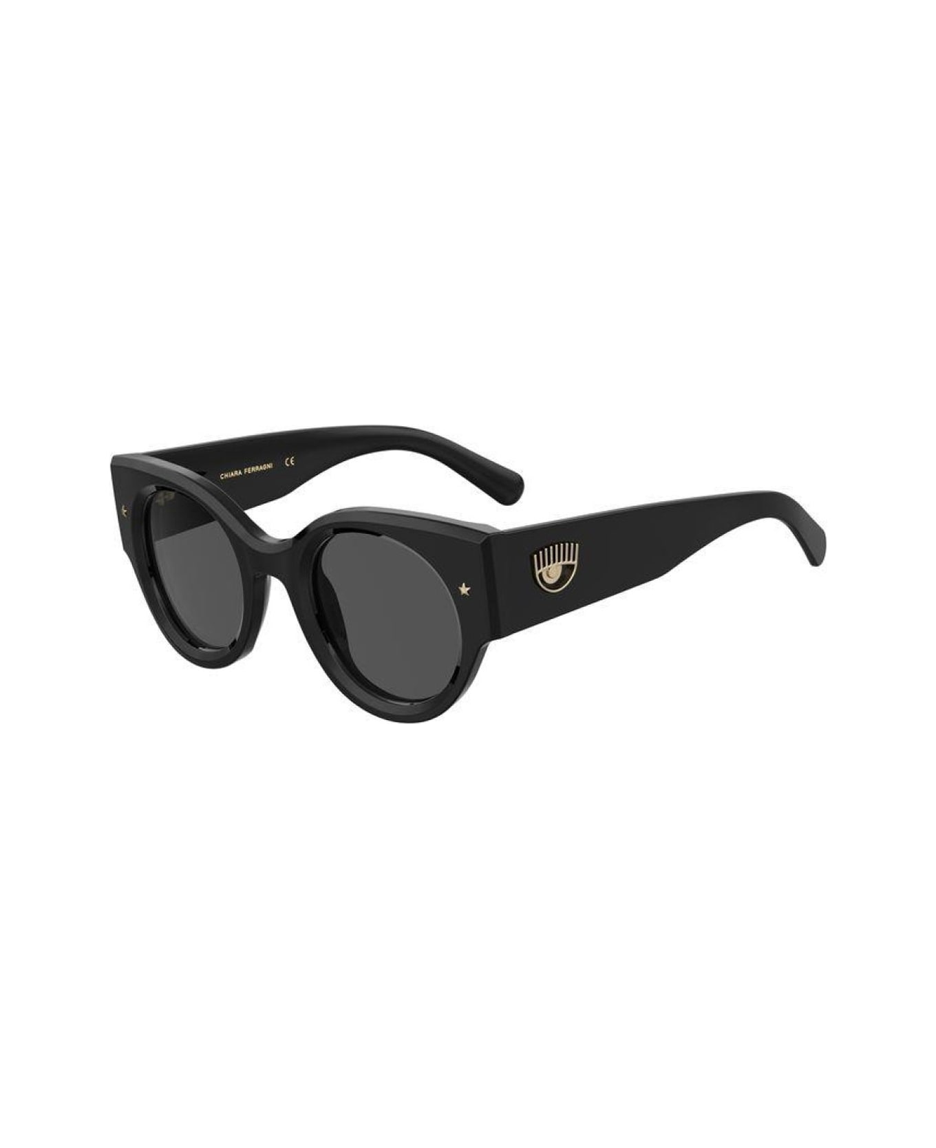 Chiara Ferragni Cf 7024/s 807/ir Black Sunglasses - Nero
