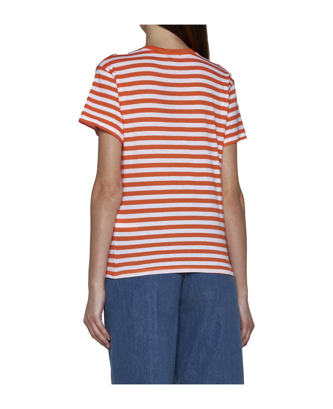 Polo Ralph Lauren T-Shirt - Orange/white Tシャツ