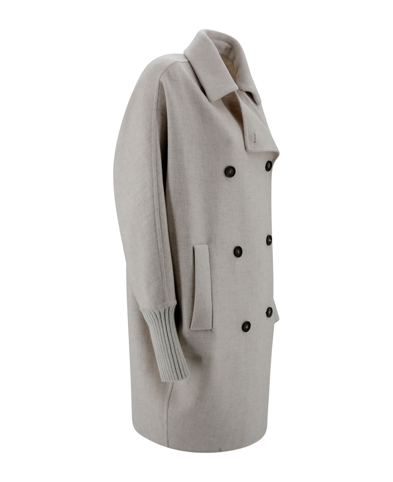 Brunello Cucinelli Double-breasted Coat - Beige