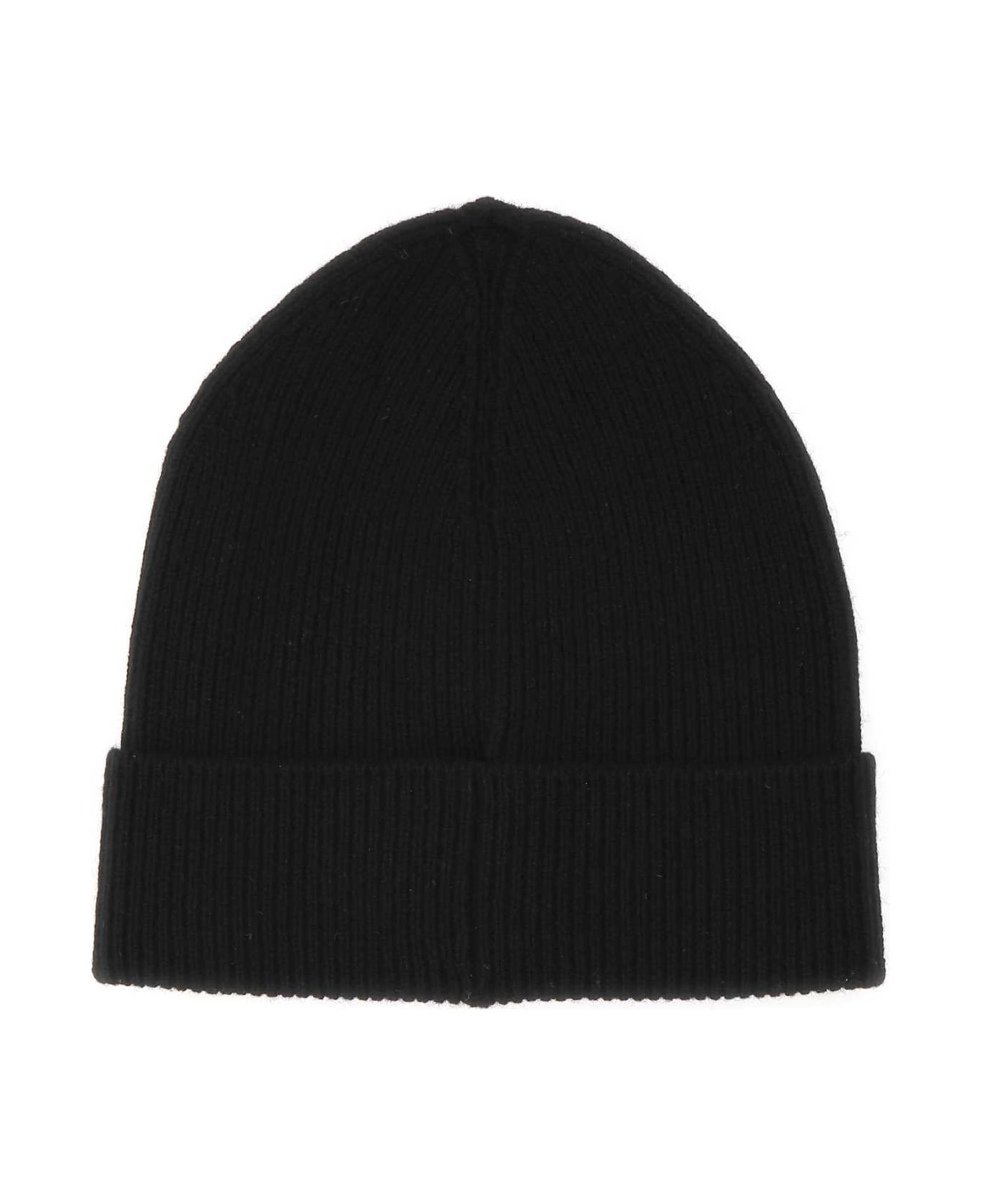 Prada Black Cashmere Beanie Hat - NERO