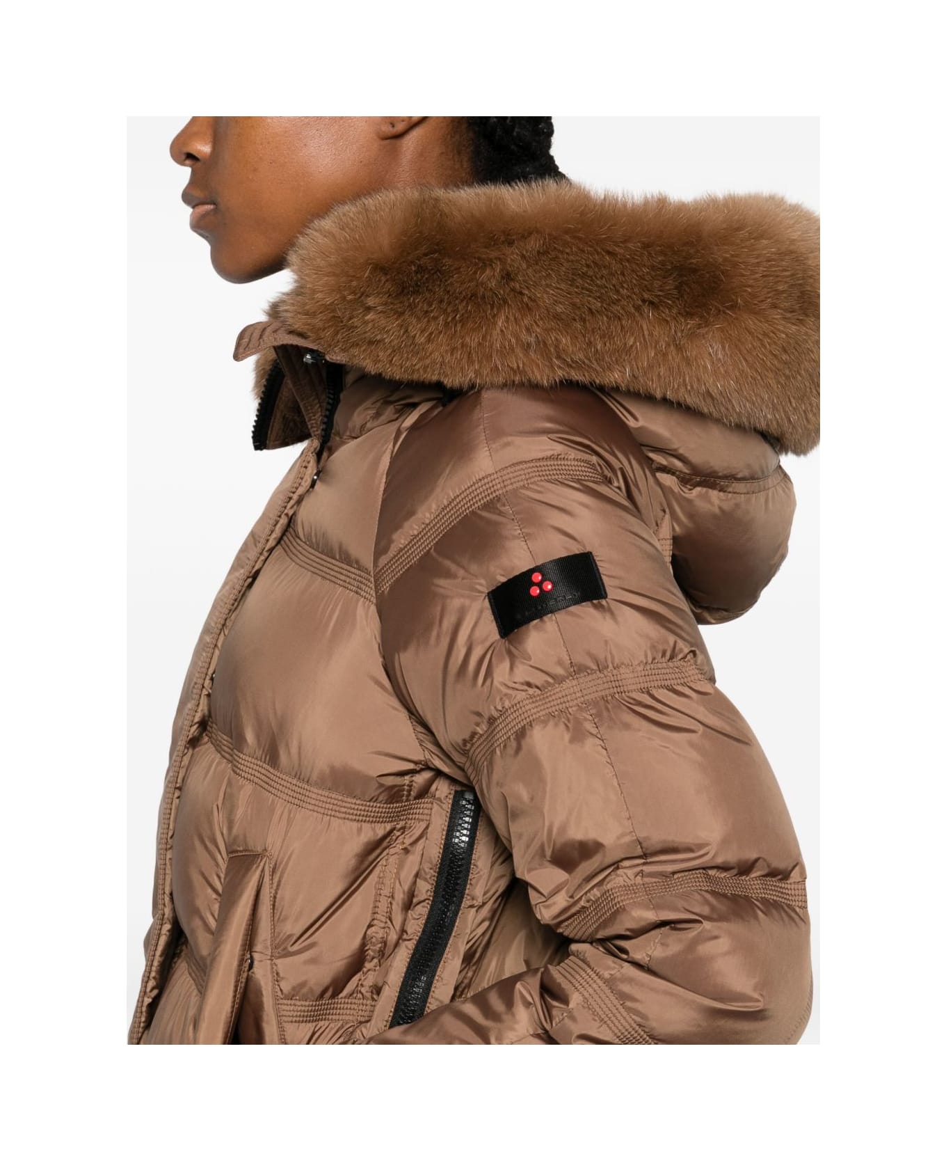 Peuterey Takan Midi Down Jacket - Brown