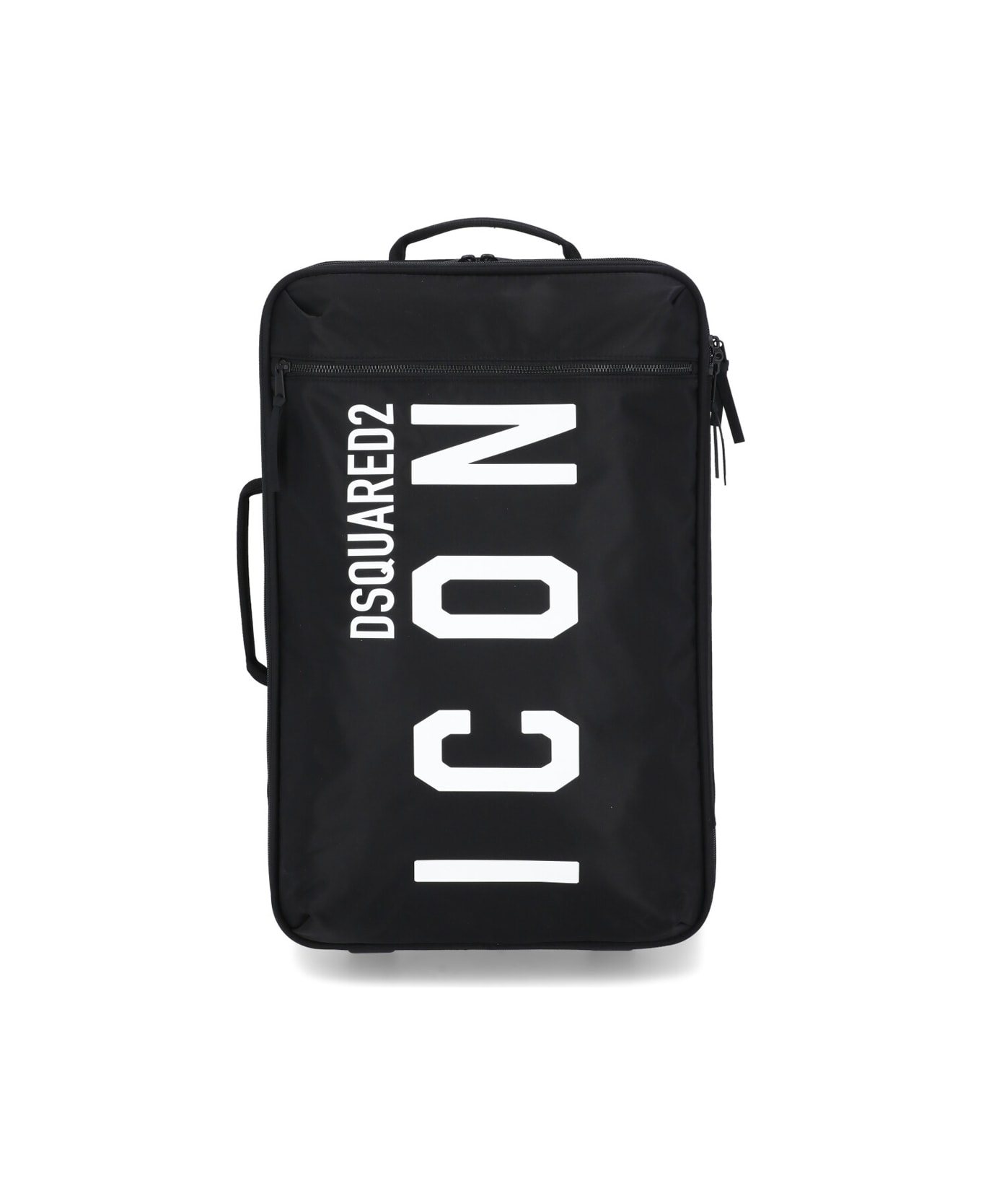 Dsquared2 Icon Logo Luggage - Black トラベルバッグ