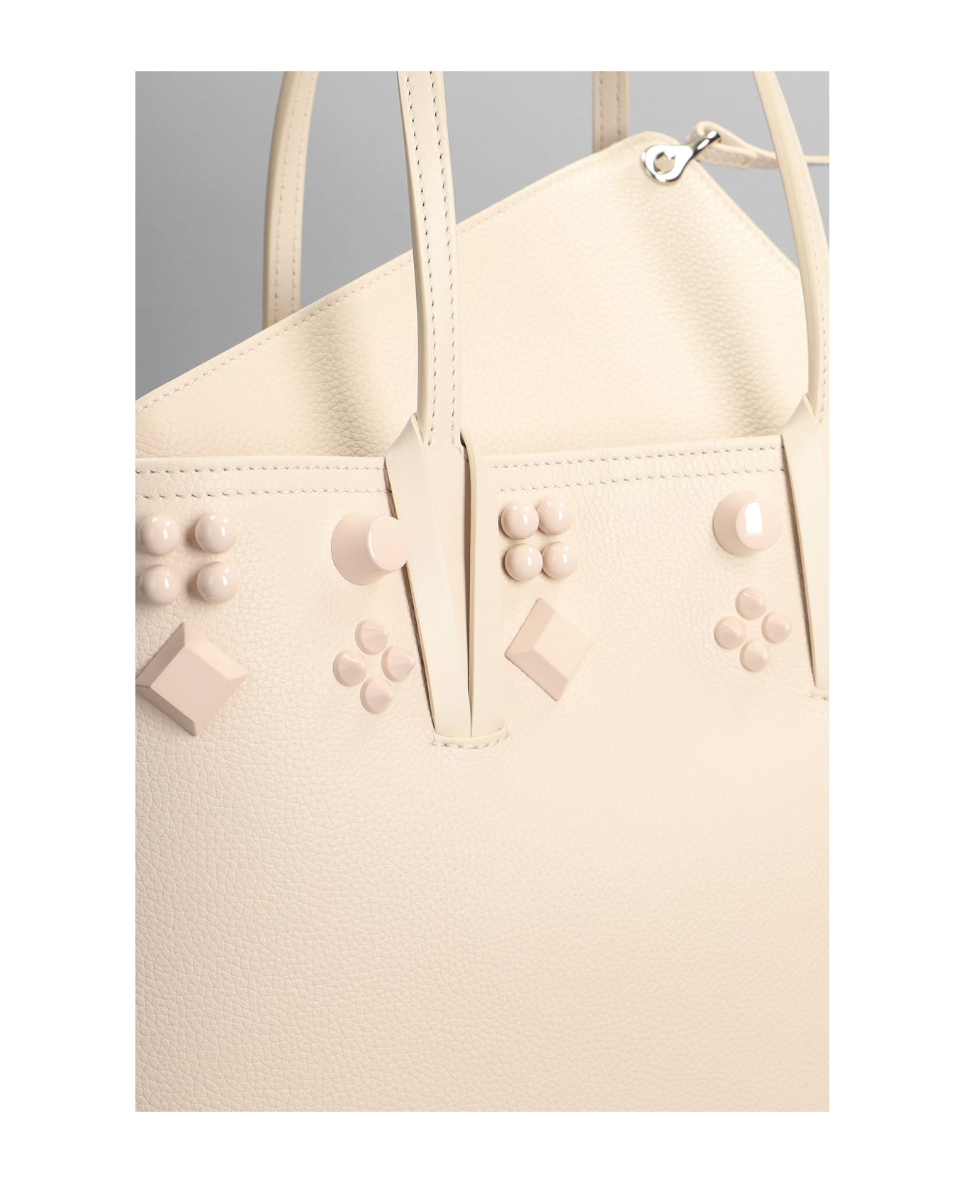 Christian Louboutin Cabata Tote In Powder Leather - Nude & Neutrals