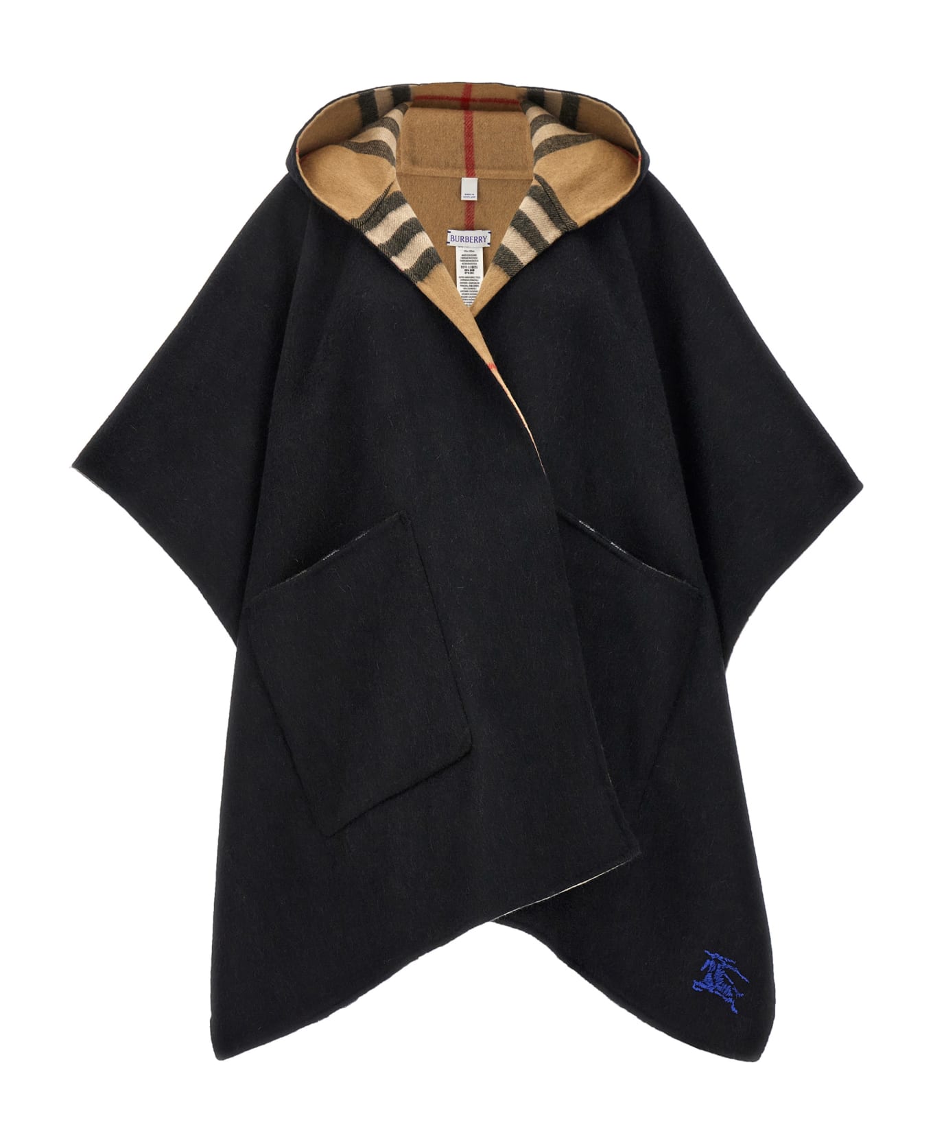 Burberry Reversible Hooded Cape - Multicolor
