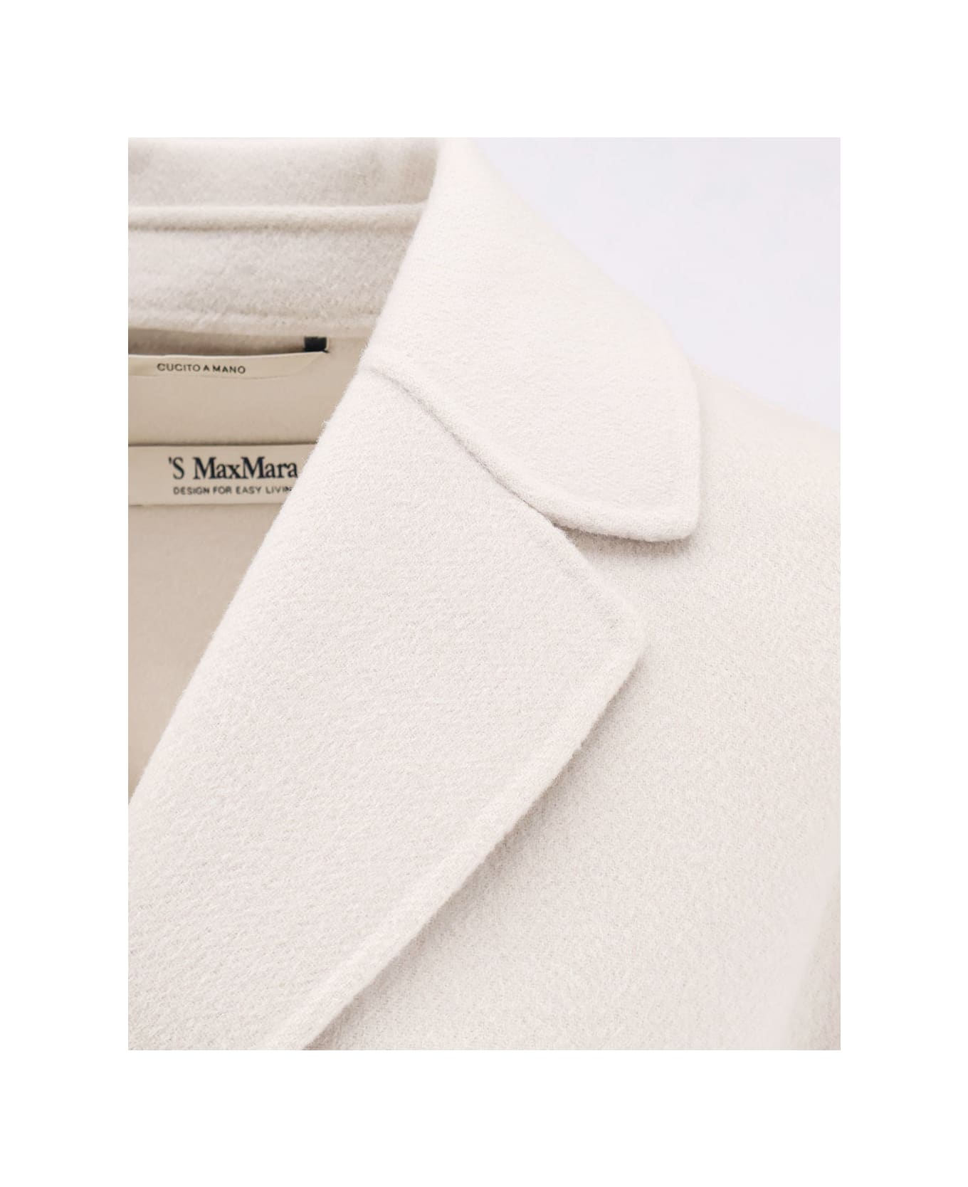 Max Mara Arona Virgin Wool Coat - BIANCO AVORIO