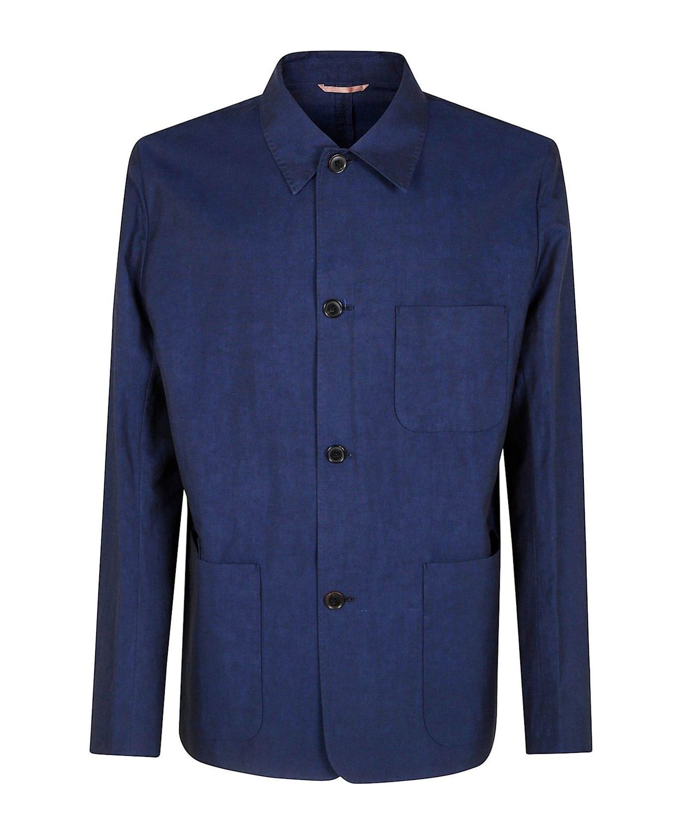 Paul Smith Slub-textured Work Jacket - Blue