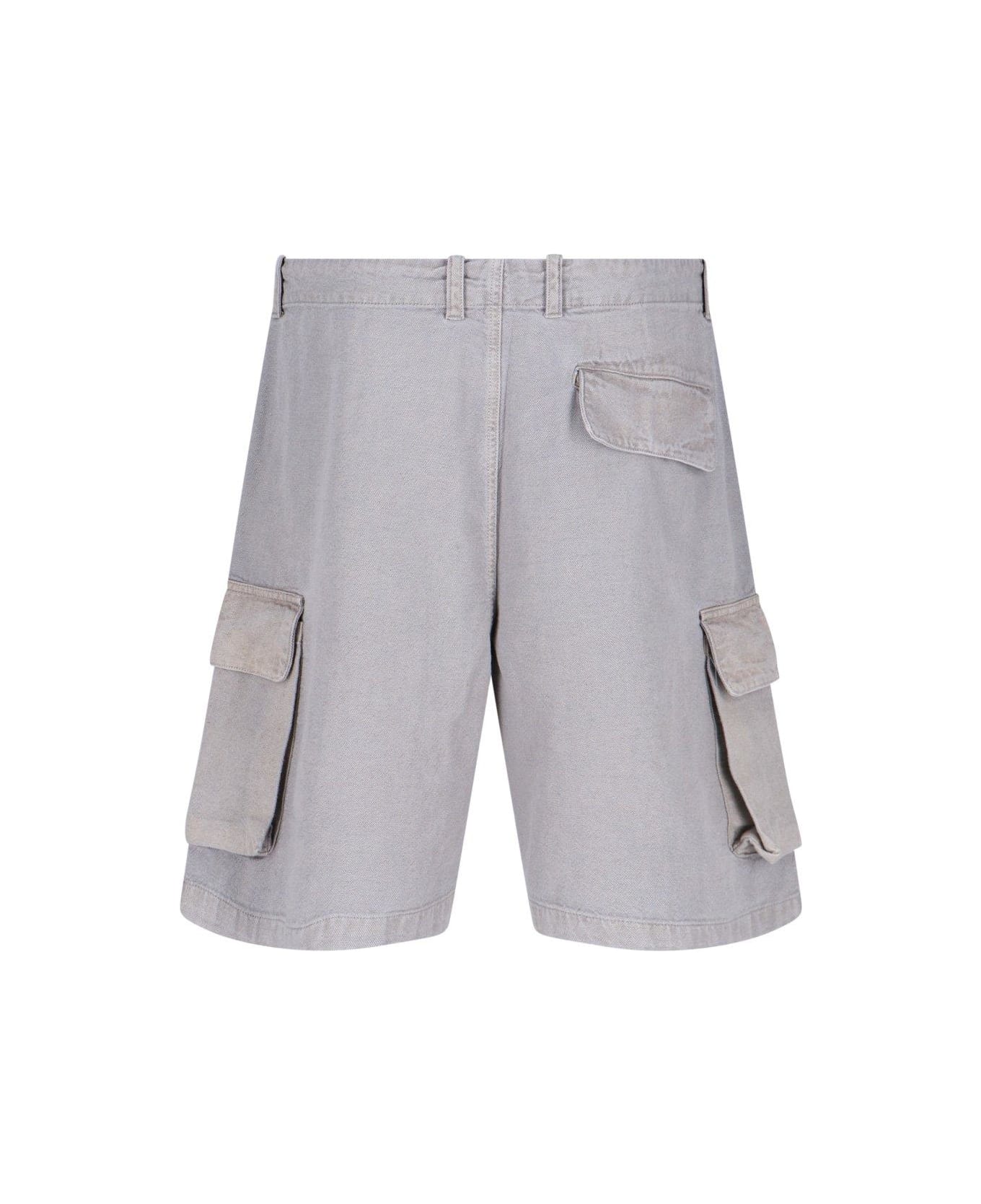 パンツ Our Legacy TREKKING CARGO SHORTS Our Legacy - Trekking Cargo Shorts Army Green Cotton Ripstop