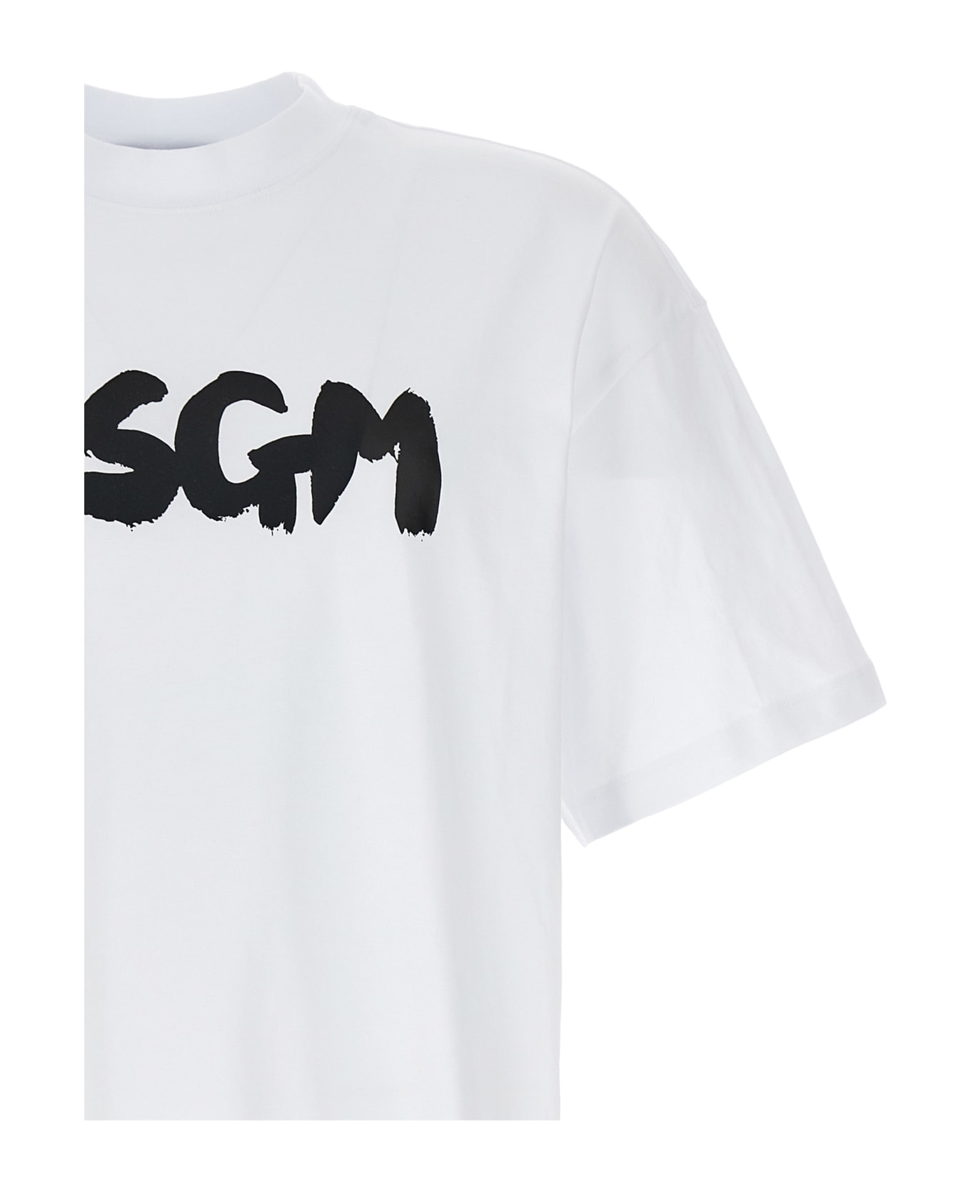 MSGM Logo T-shirt - White シャツ