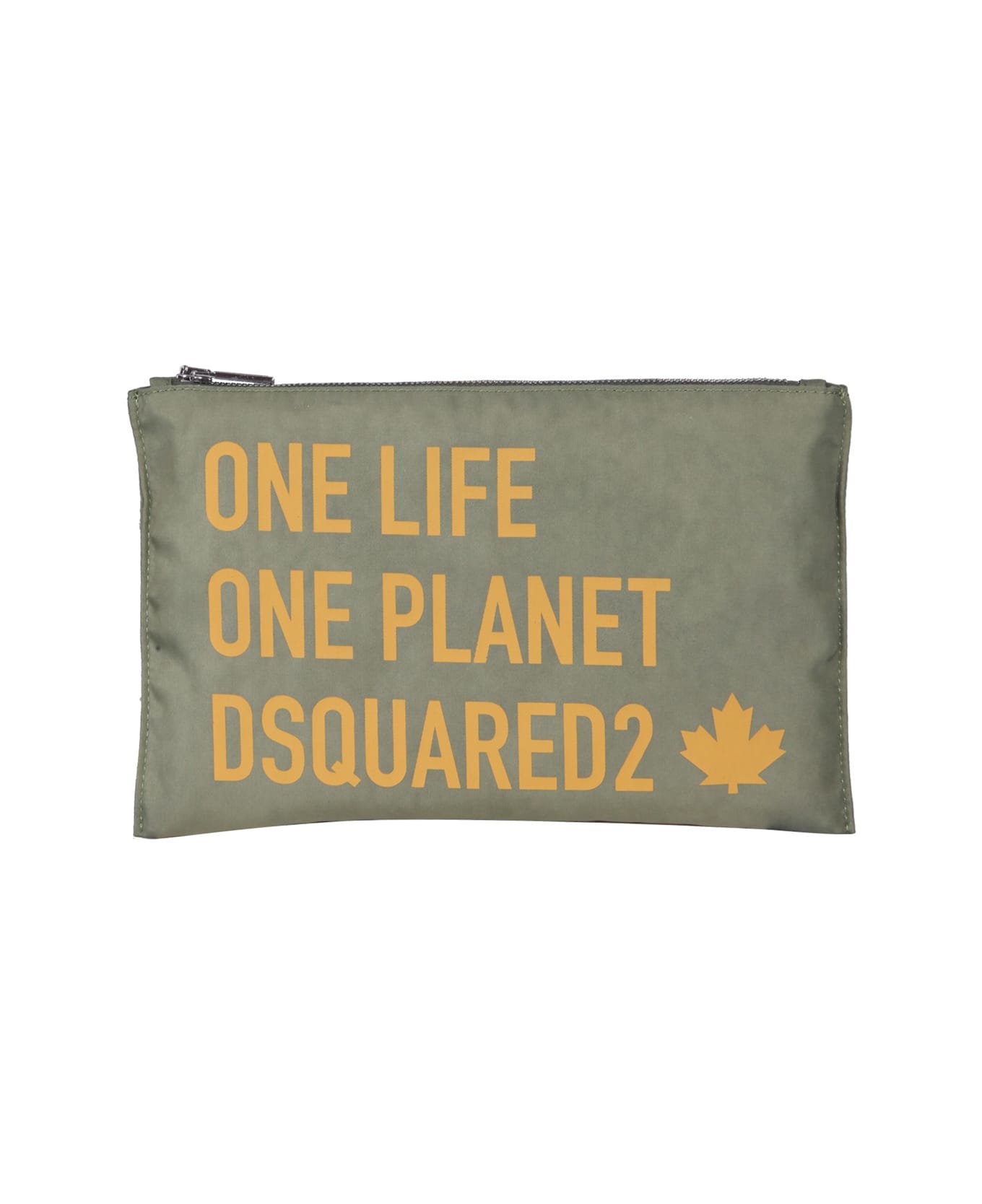 Dsquared2 Recycled Nylon Clutch Bag - VERDE