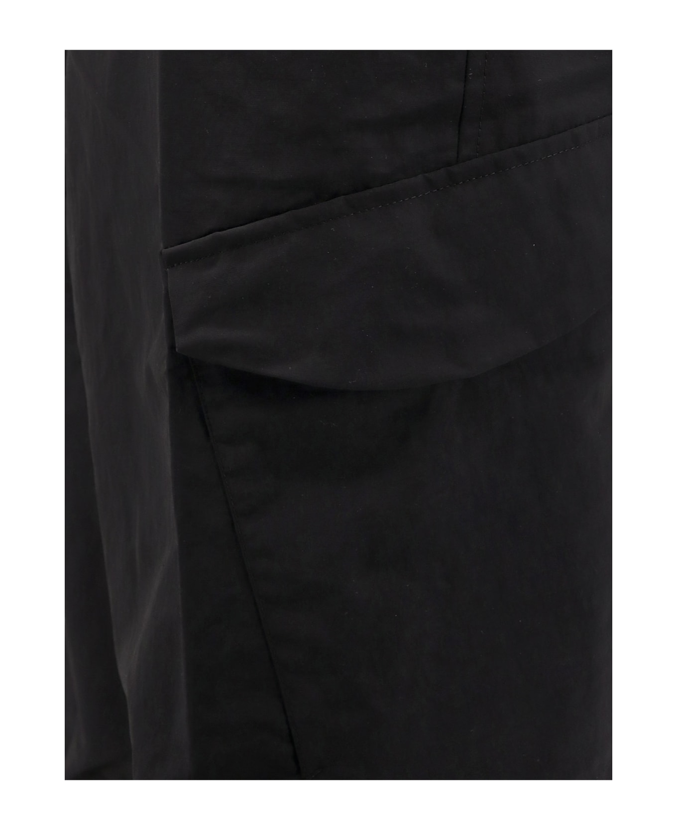 Herno Laminar Tech-popeline Cargo Trouser - Black