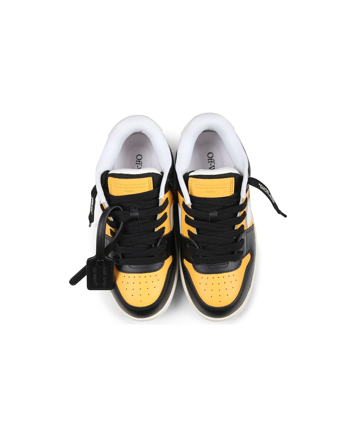 Off-White Yellow Sneakers For Boy With Arrow - Yellow