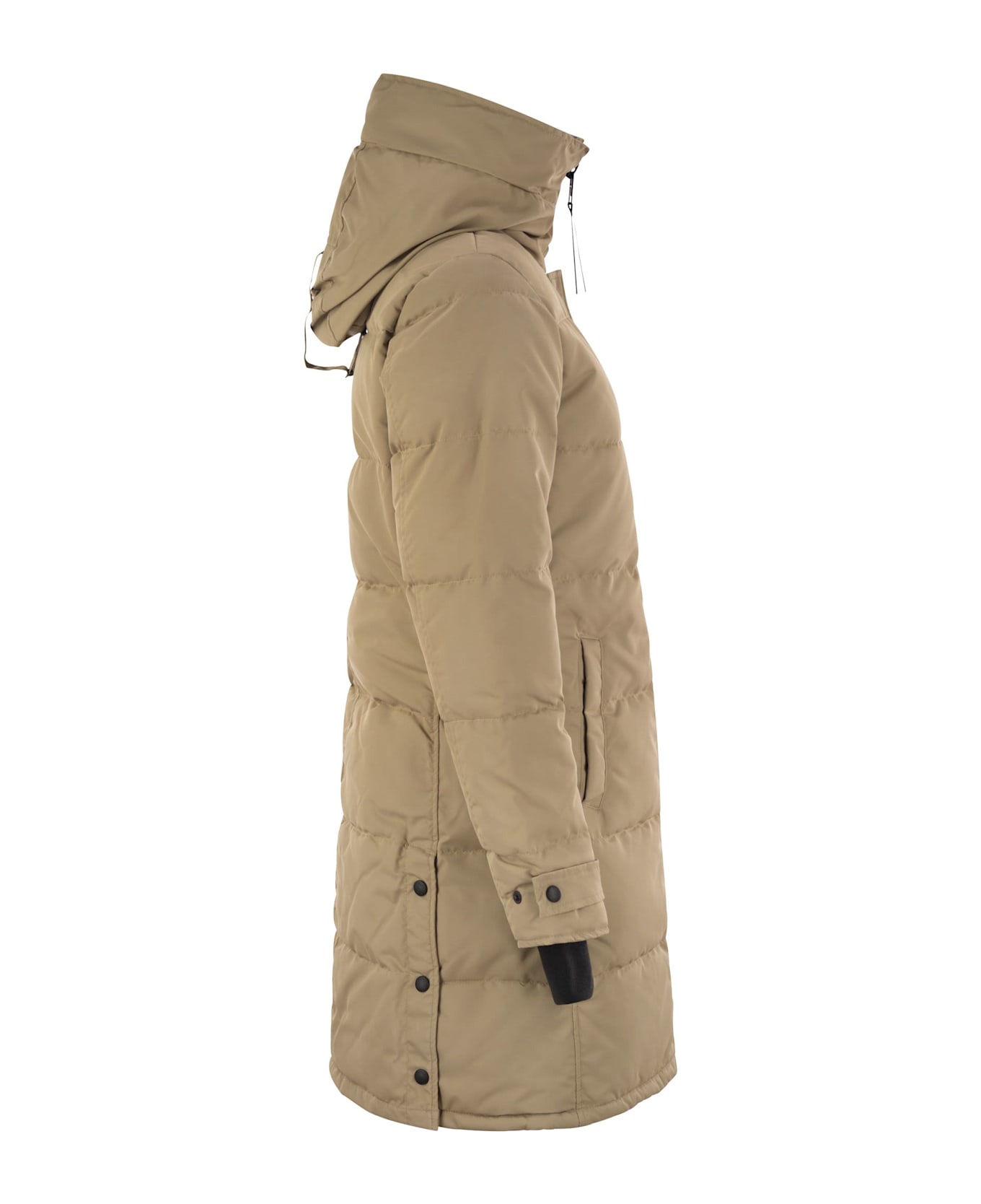 Canada Goose Shelburne - Padded Parka With Black Bagde - Sand