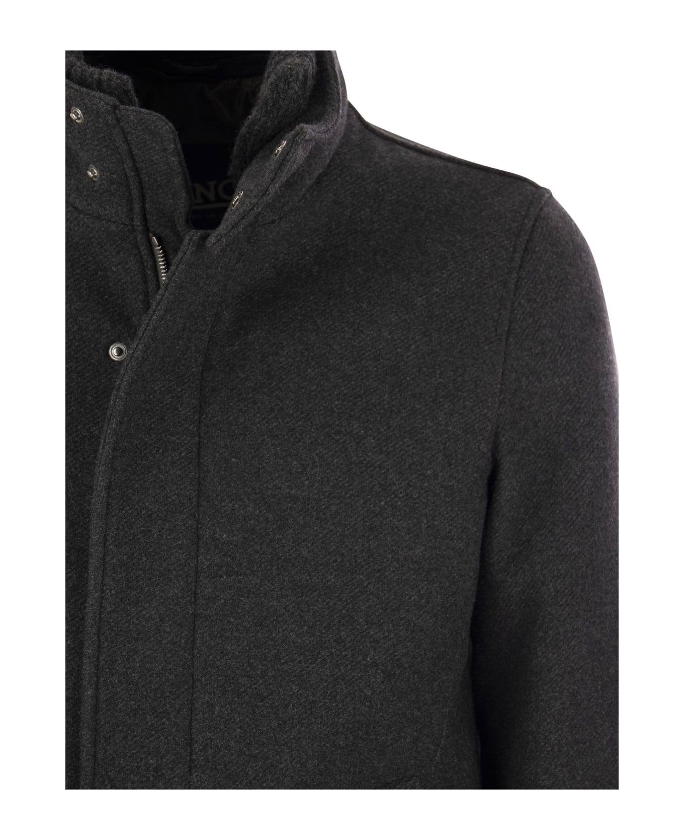Herno Wool-blend Coat - Dark Grey