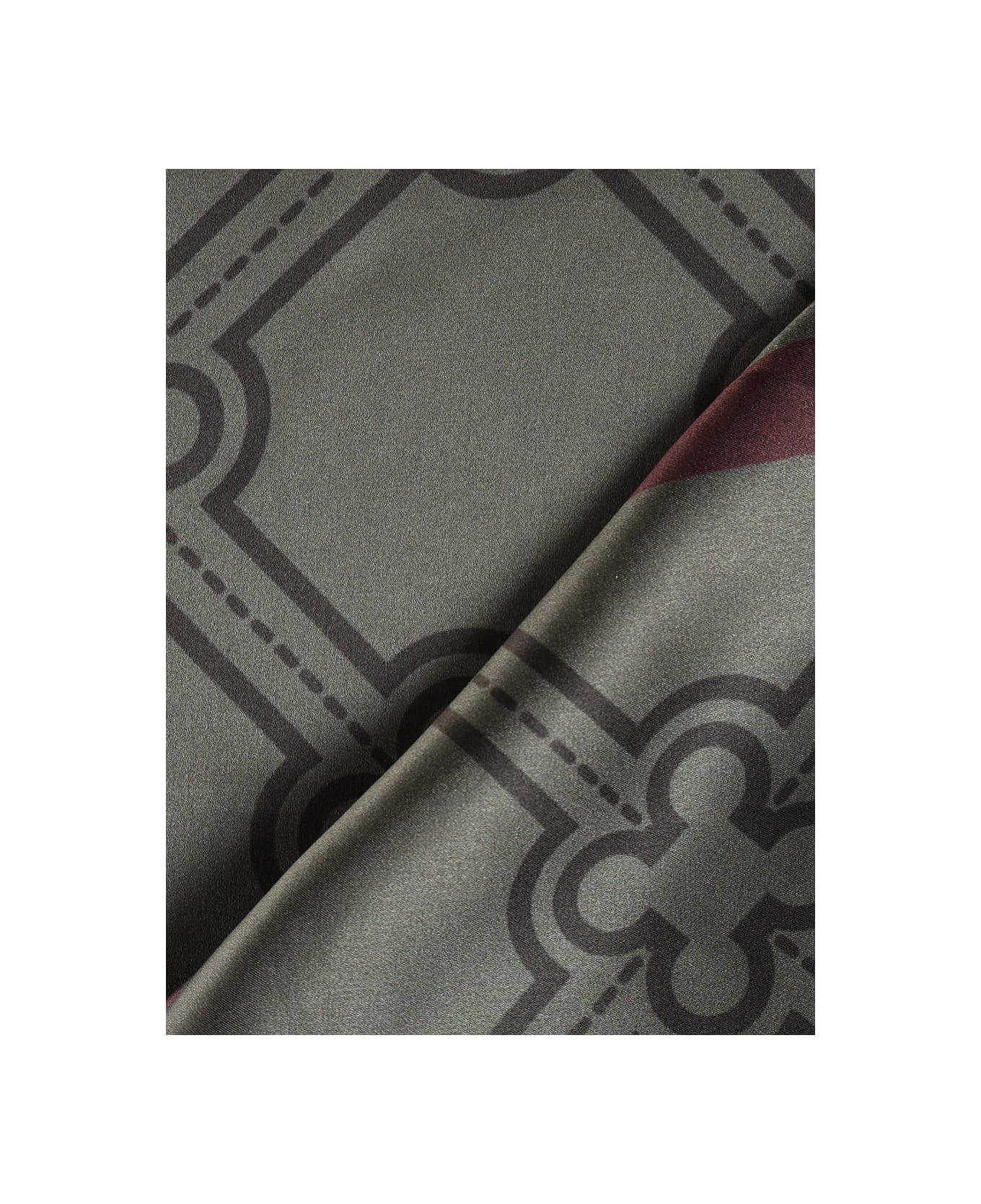 V73 Iris Silk Foulard - Green