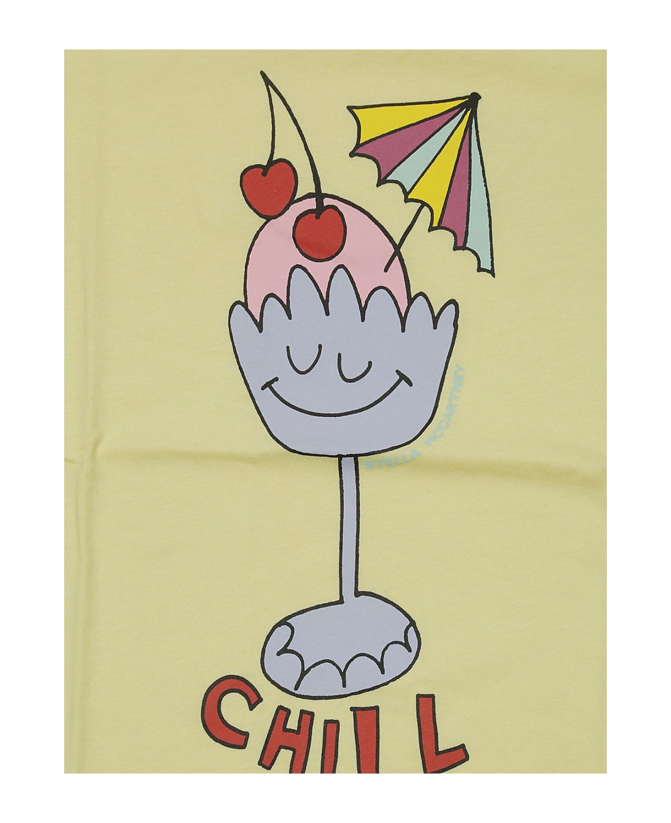 Stella McCartney Kids Illustration-printed Crewneck T-shirt - Giallo