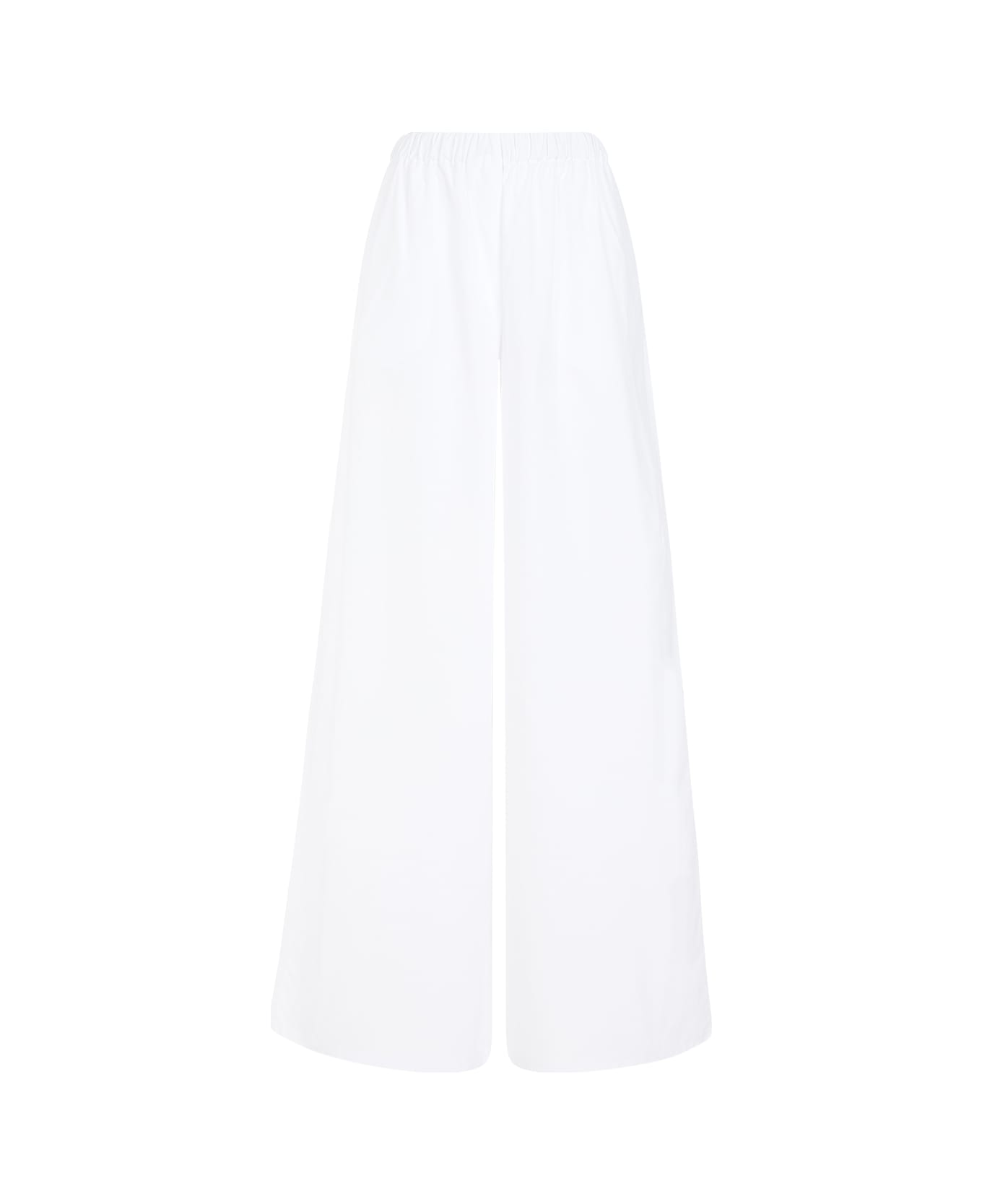 Max Mara Navigli Cotton Popeline Pants - Bianco