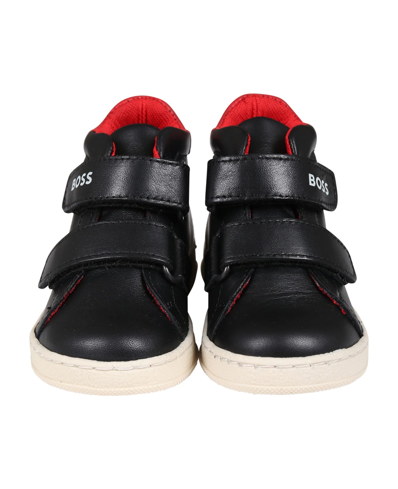 Hugo Boss Black Sneakers For Boy With Logo - Black
